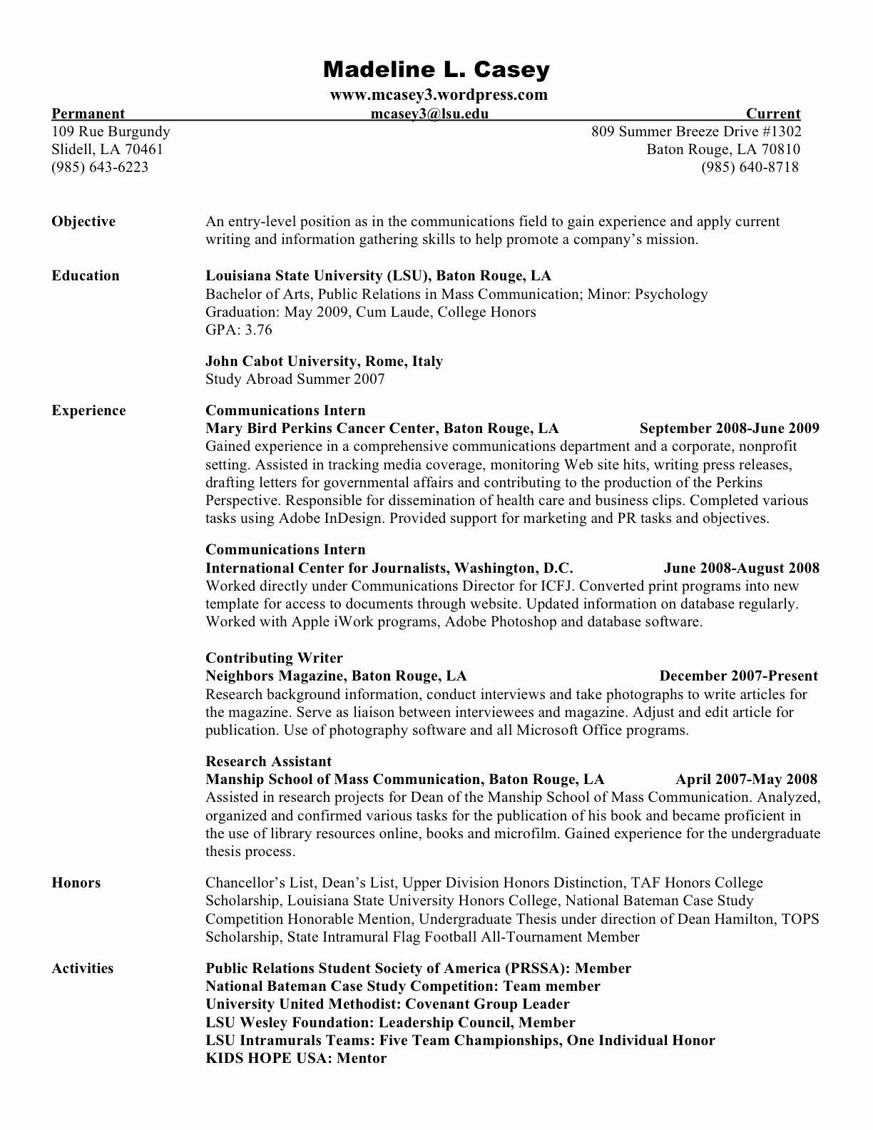 Entry Level Public Health Resume Sample Entry Level Public Health Resume Beautiful Resumé