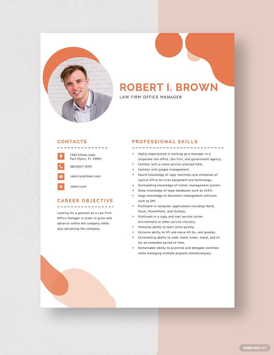 Free Sample Of Office Manager Resume Office Manager Resume Templates Word – Design, Free, Download …