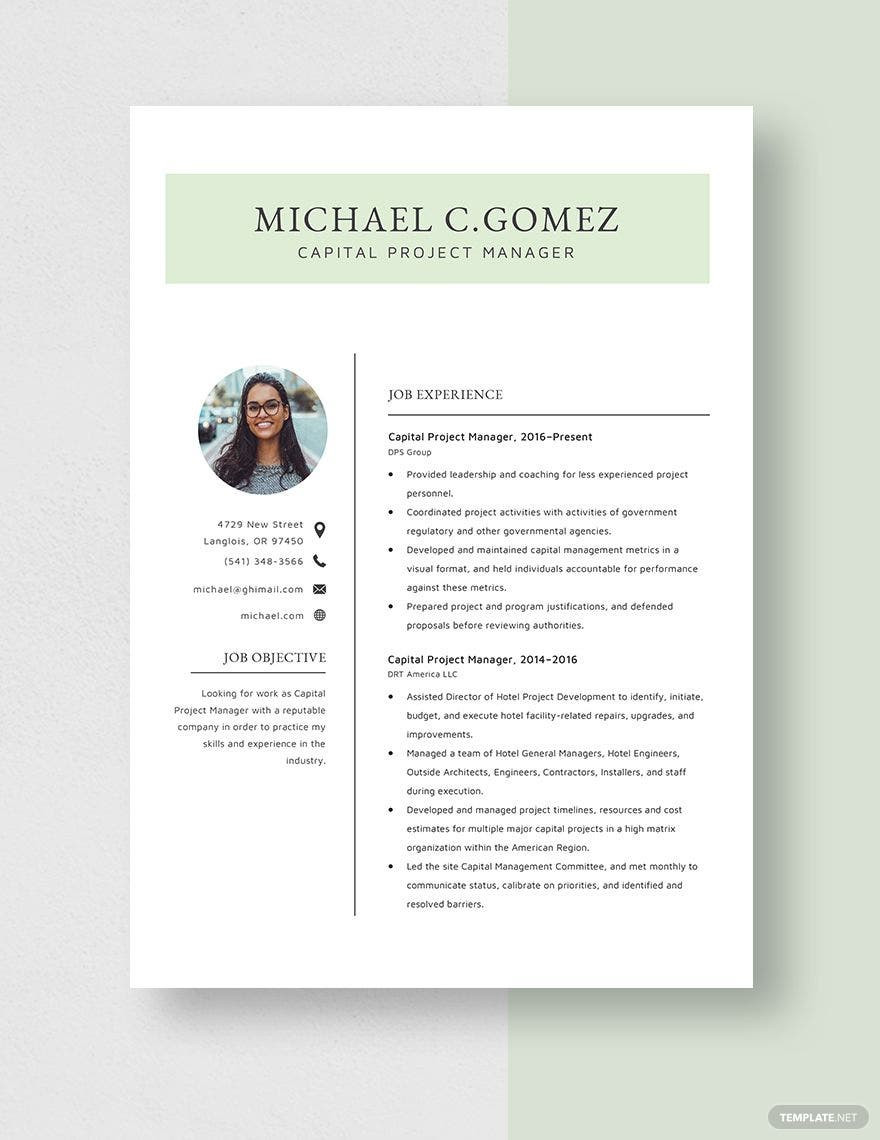Free Sample Of Project Manager Resume Project Manager Resume Templates – Design, Free, Download …