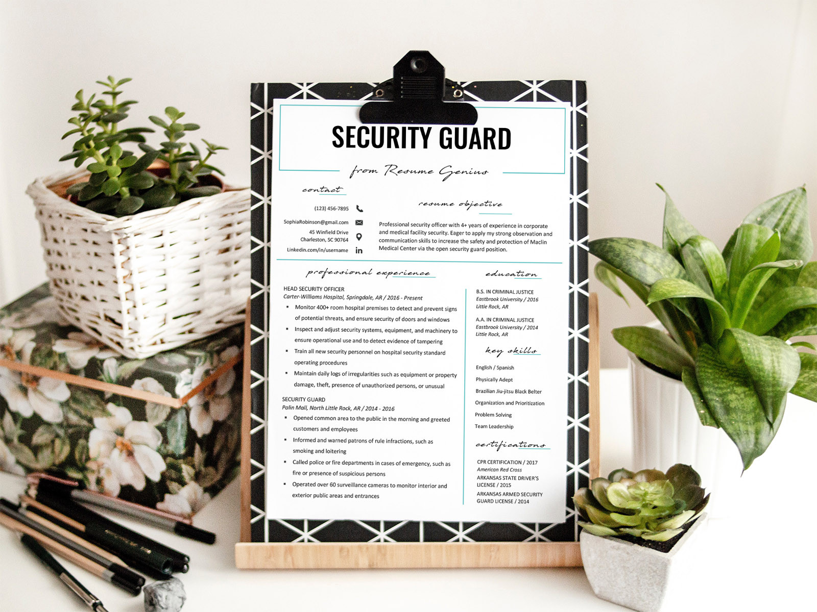 Free Sample Of Resume for Security Guard Free Security Guard Resume Template for Your Next Job Opportunity