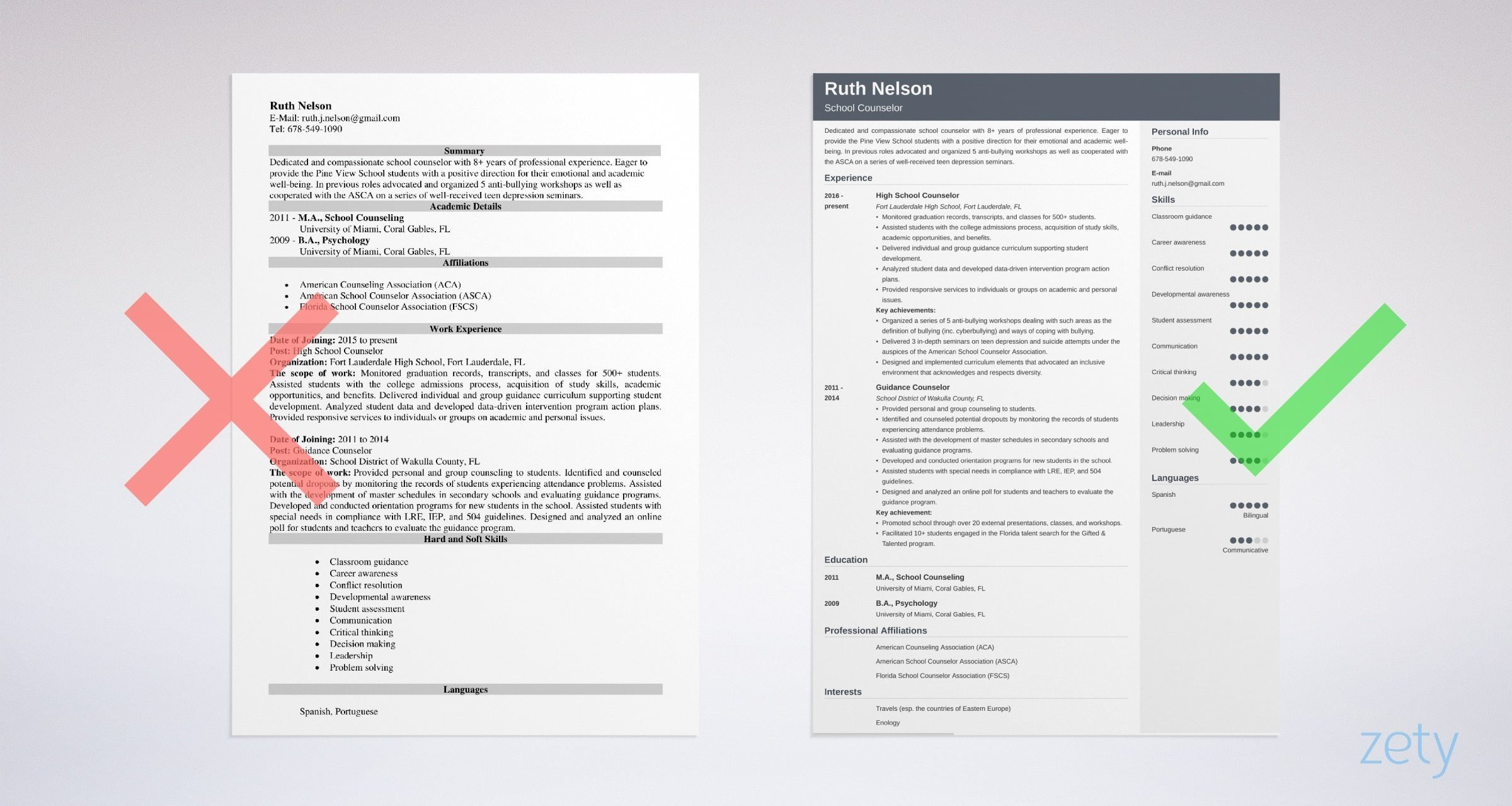 High School Guidance Counselor Resume Sample School Counselor Resume Sample, Job Description, Skills