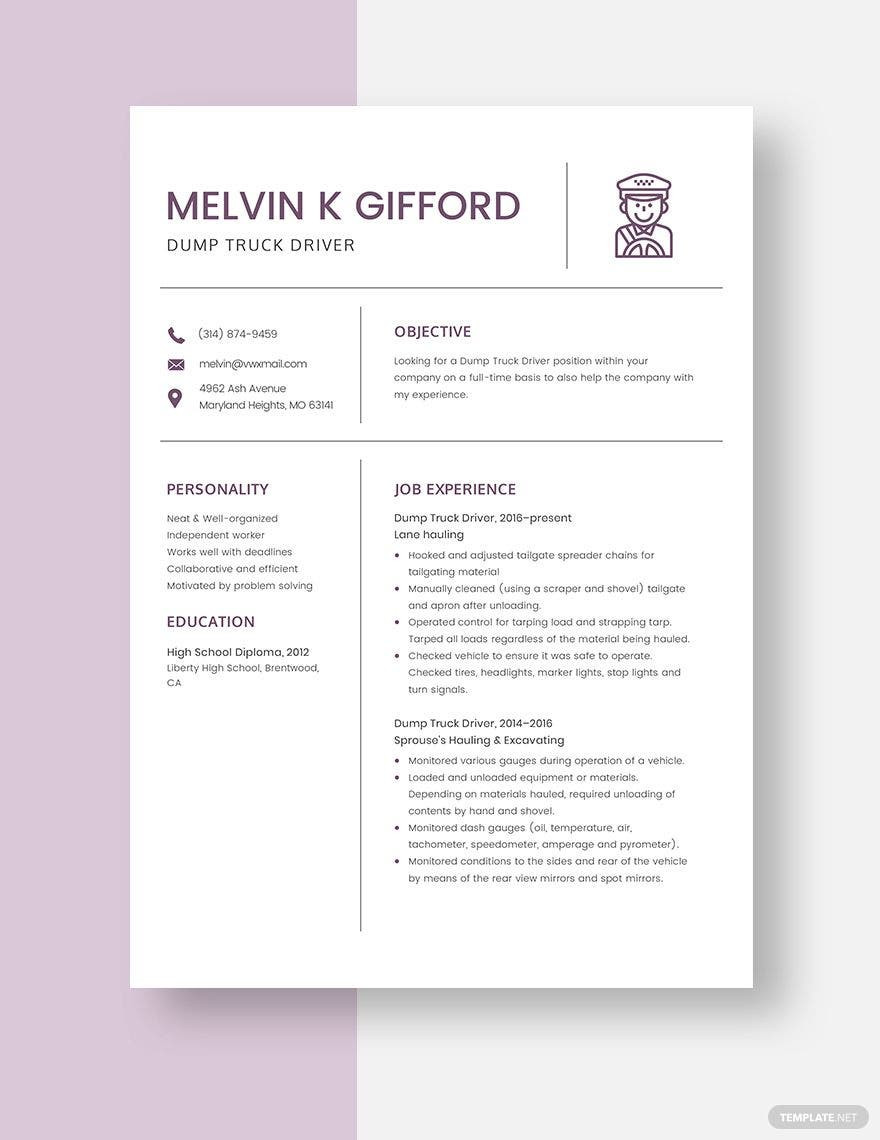 Independent Tire Delivery Contractor Resume Samples Truck Driver Resume Templates – Design, Free, Download Template.net Independent Tire Delivery Contractor Resume Samples Truck Driver Resume Templates – Design, Free, Download Template.net