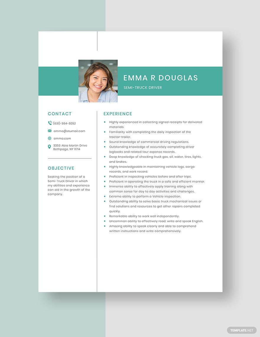 Independent Tire Delivery Contractor Resume Samples Truck Driver Resume Templates – Design, Free, Download Template.net Independent Tire Delivery Contractor Resume Samples Truck Driver Resume Templates – Design, Free, Download Template.net