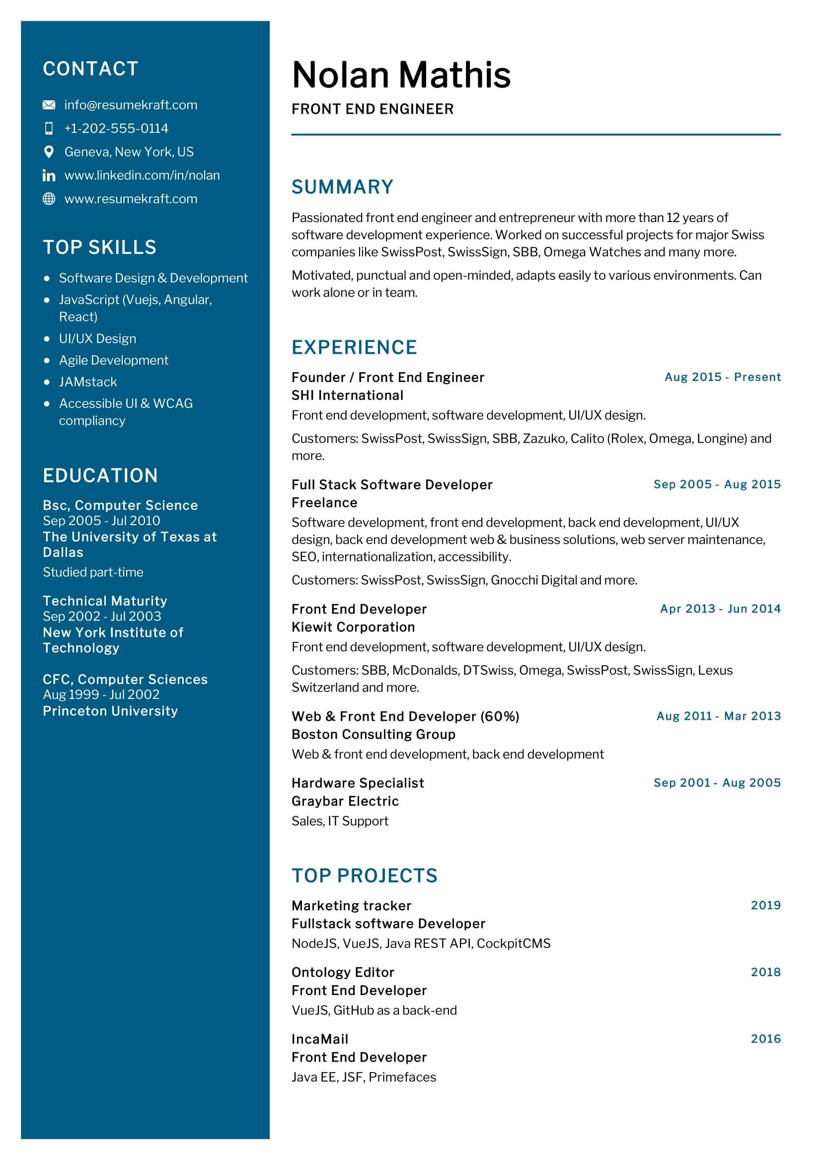 Net Front End Developer Sample Resume Front End Engineer Resume Sample 2022 Writing Tips – Resumekraft
