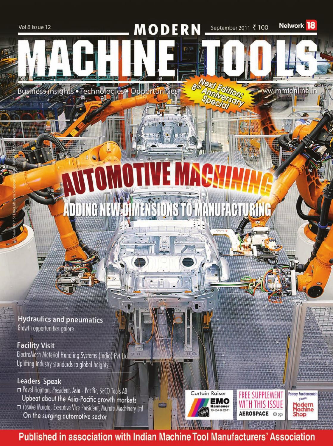 Received Numeros Adcoles Sample for Resume Modern Machine tools – September 2011 by Infomedia18 – issuu