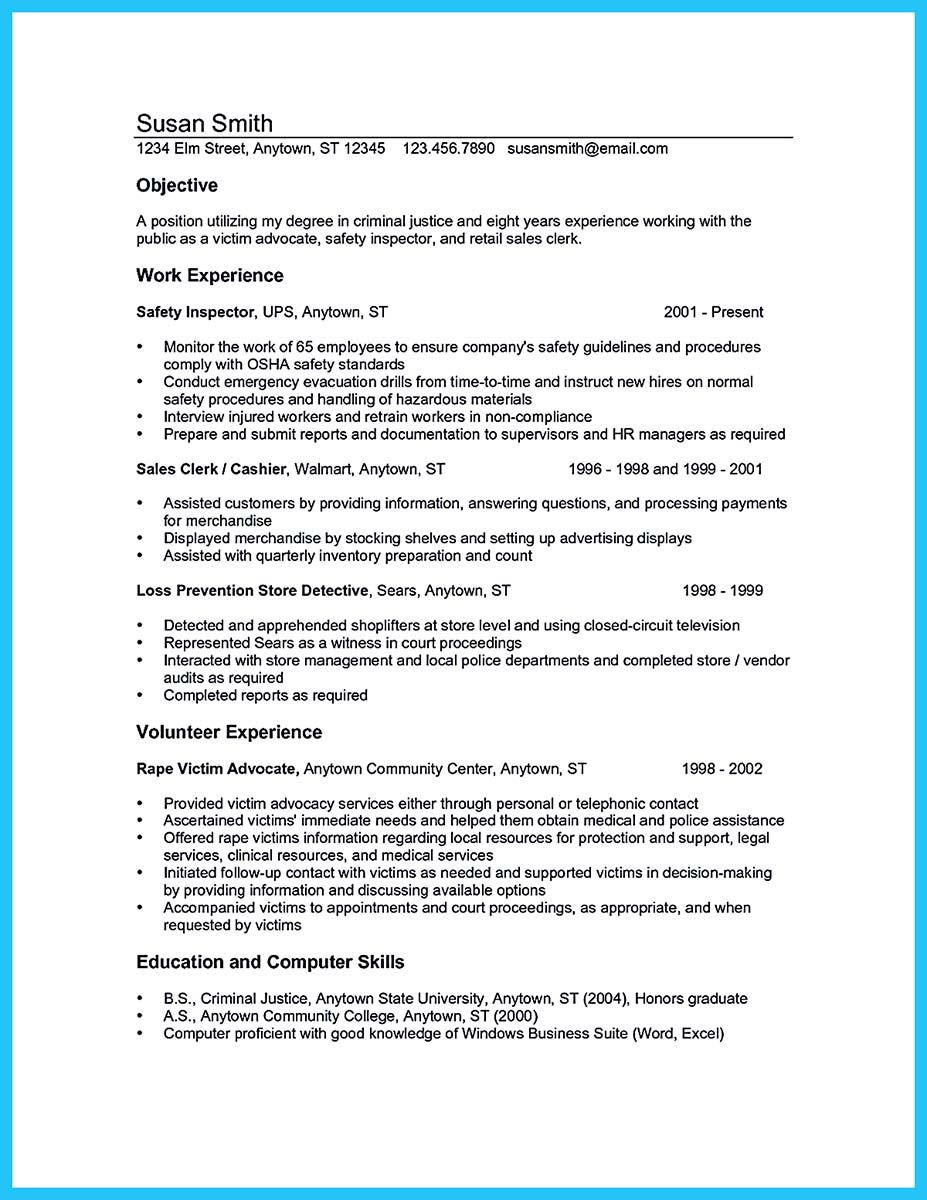 Resume Samples Objectives for forensic Science Awesome Best Criminal Justice Resume Collection From Professionals …