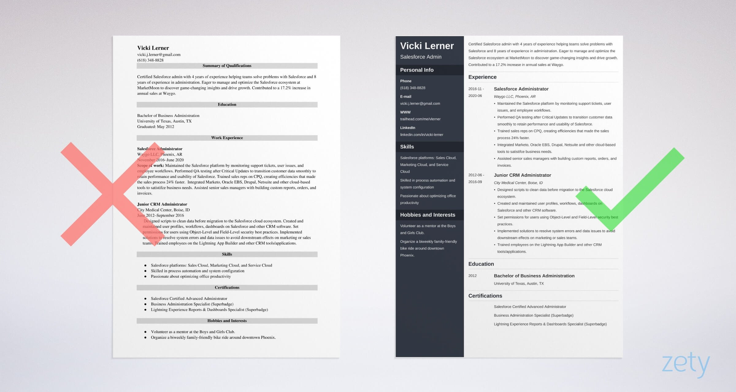 Salesforce Business Analyst Admin Sample Resume Salesforce Admin Resume Sample and Guide [20lancarrezekiq Tips]