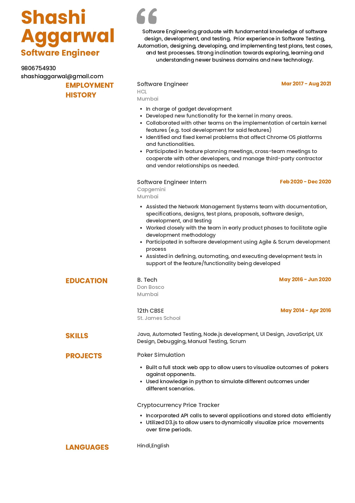 Salesforce Developer Sample Resumes for Healthcare and Insurance Domain Sample Resume Of Salesforce Developer with Template & Writing …