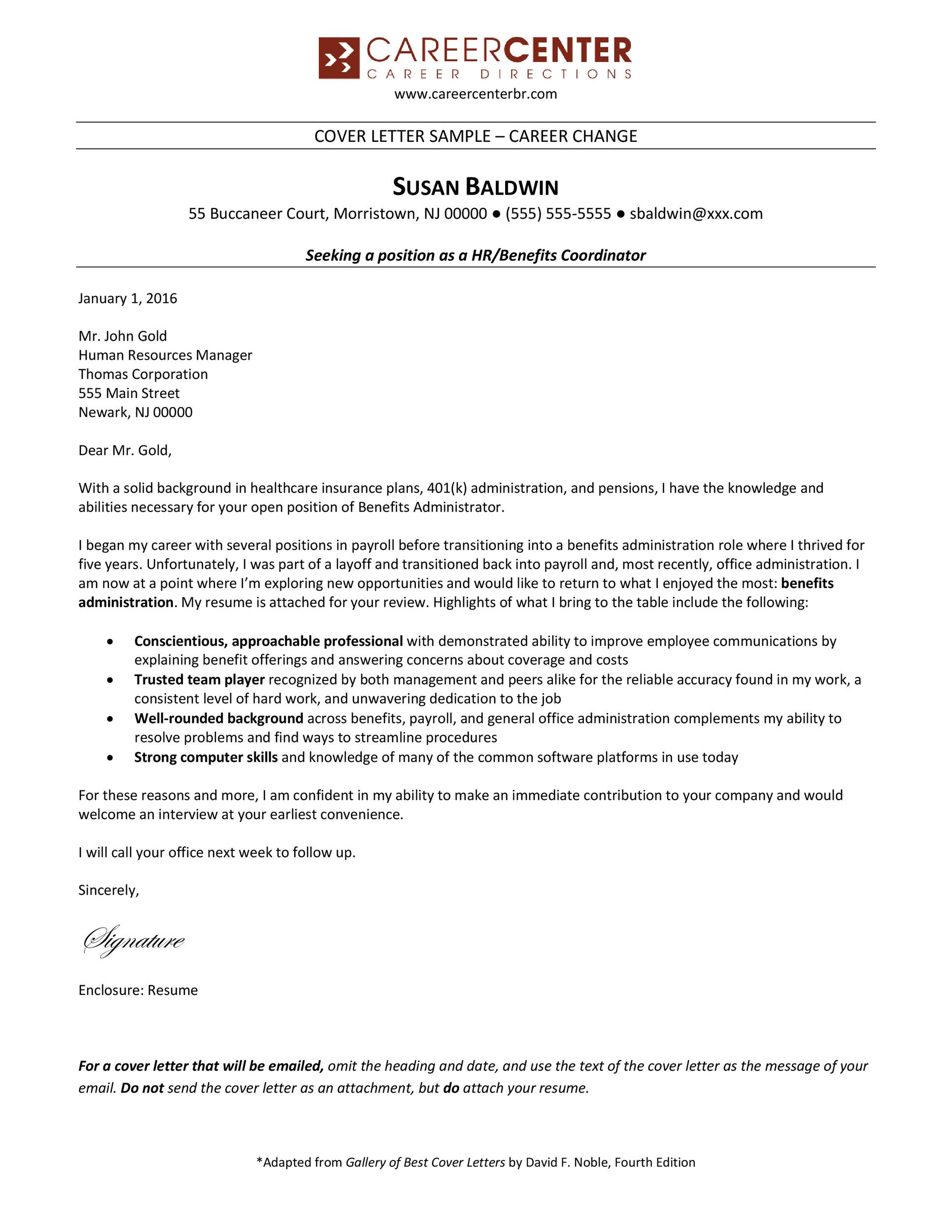 Sample Cover Letter for Career Change Resume 39 Professional Career Change Cover Letters á Templatelab