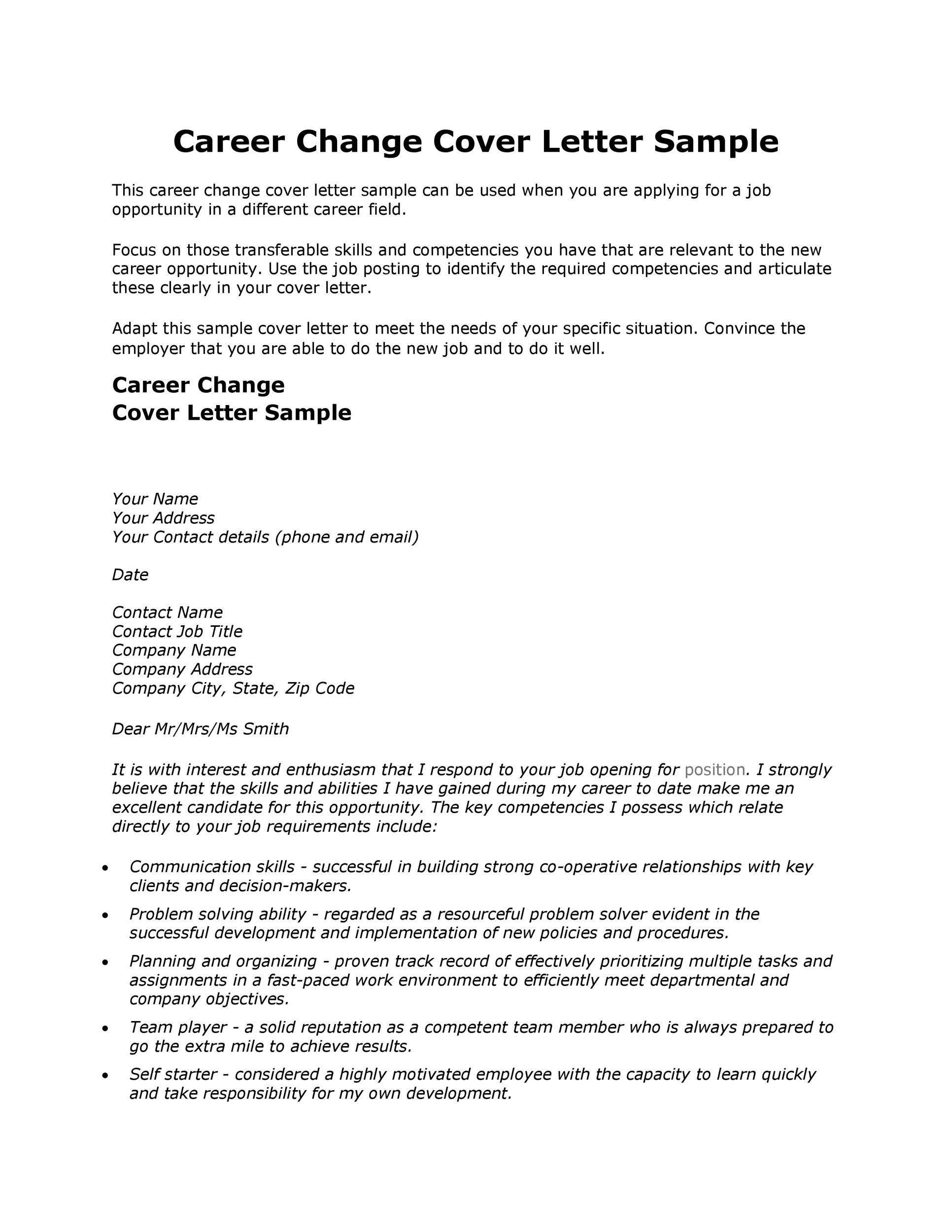 Sample Cover Letter for Career Change Resume 39 Professional Career Change Cover Letters á
Templatelab Sample Cover Letter for Career Change Resume 39 Professional Career Change Cover Letters á
Templatelab
