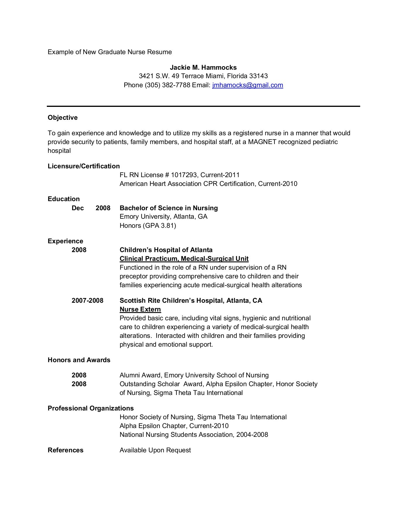 Sample Graduate Nursing Resume with Nclex Date Nursing Resume Example Pages 1-9 – Flip Pdf Download Fliphtml5
