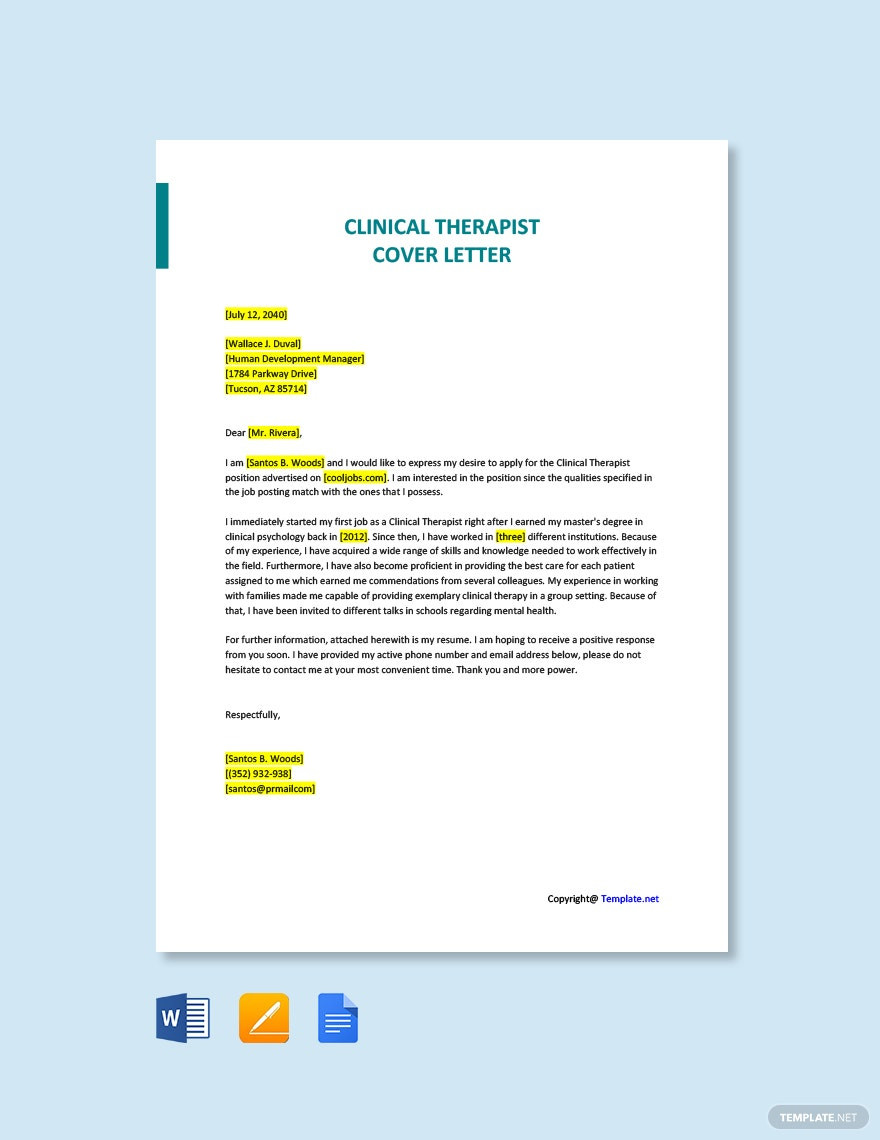 Sample Massage therapist Resume Cover Letter therapist Cover Letter Templates – format, Free, Download …