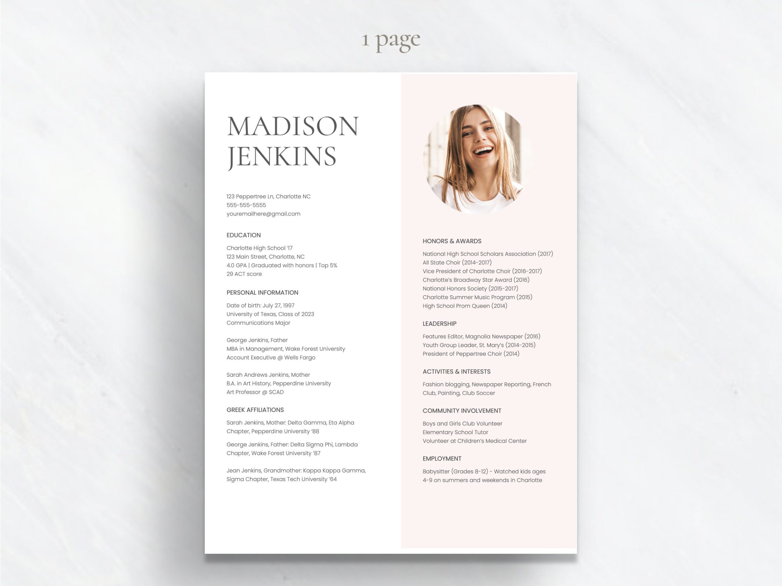 Sample Mba Graduate Resume Pepperdine University sorority Resume Template with Photo Google Docs social – Etsy Sample Mba Graduate Resume Pepperdine University sorority Resume Template with Photo Google Docs social – Etsy