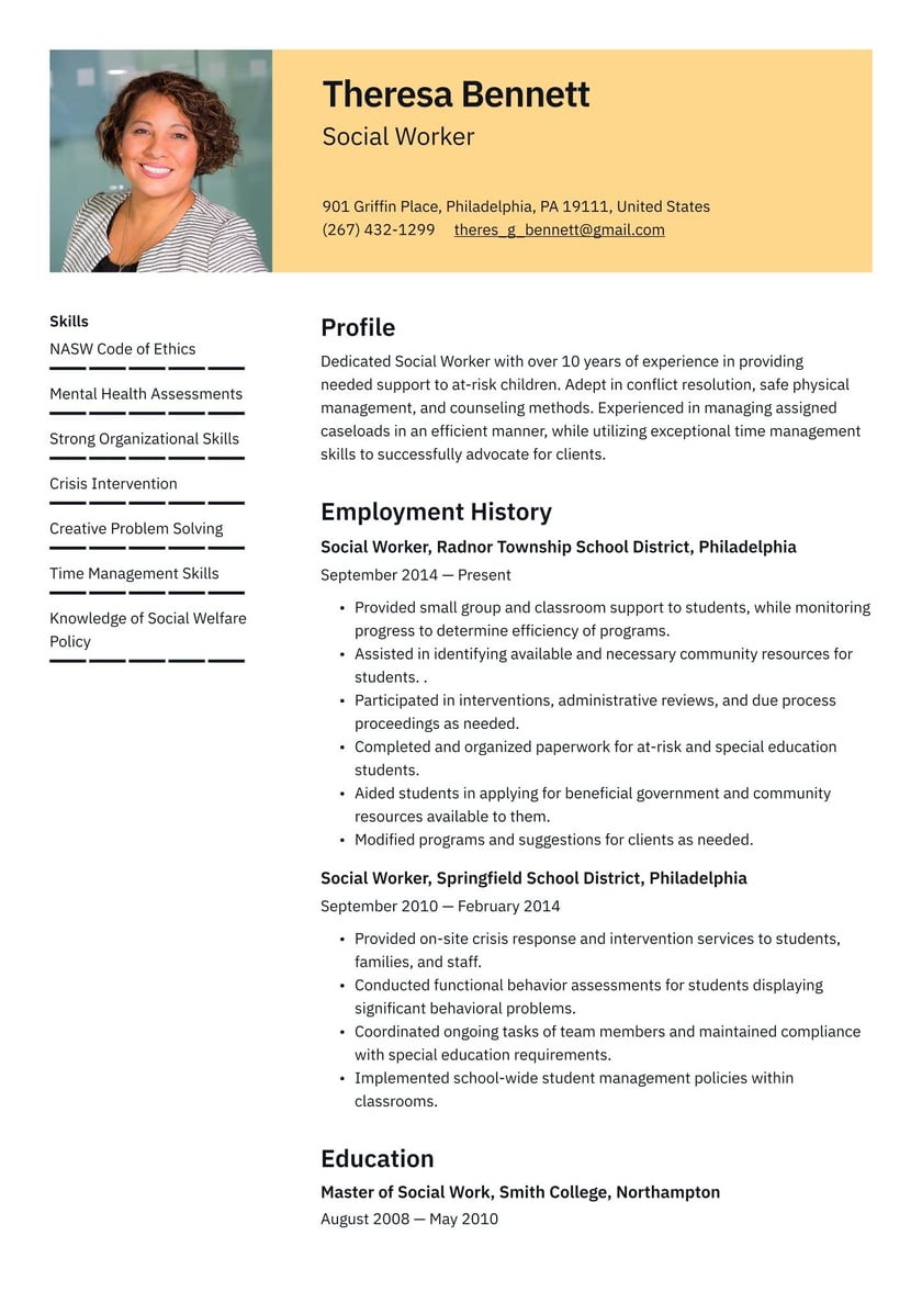 Sample Of Resume for social Worker In Mental Health social Worker Resume Examples & Writing Tips 2022 (free Guide)