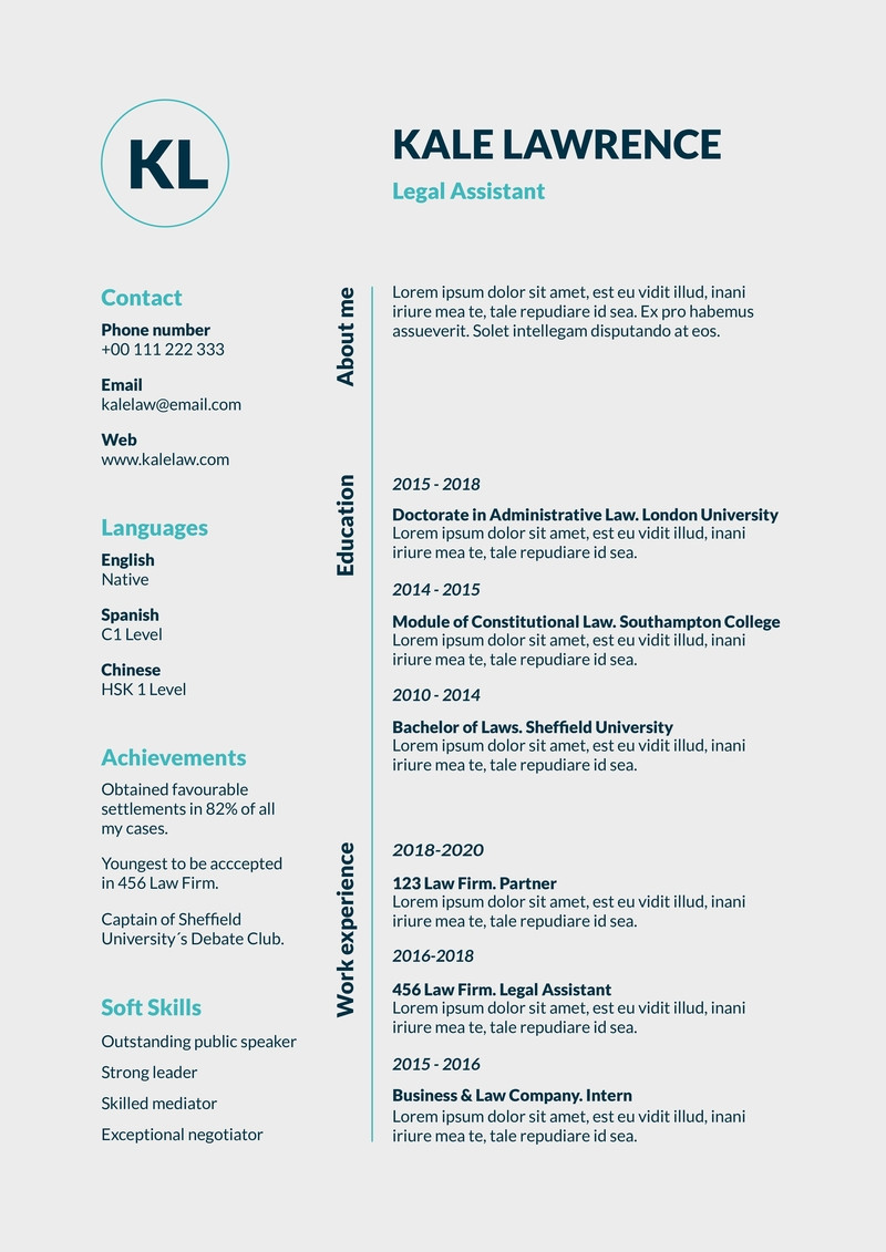 Sample Real Estate Legal assistant Resume Free Modern Simple Legal assistant Resume Template