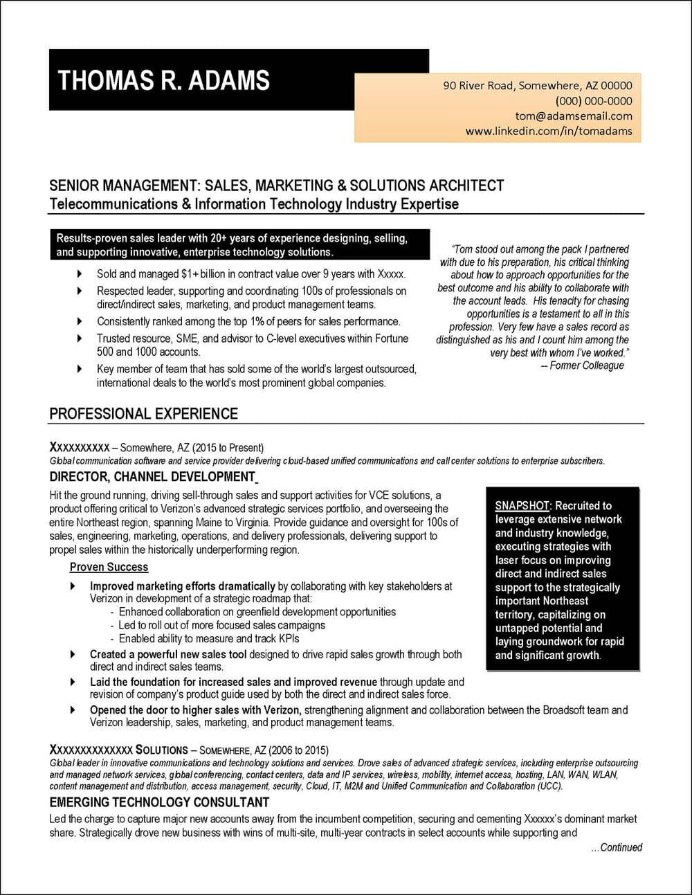 Sample Resume for A Sale Manager Telecomunication Telecommunications Sales Resume Example