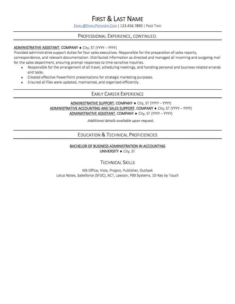Sample Resume for Construction Company Office assistant Office Administrative assistant Resume Sample Professional …