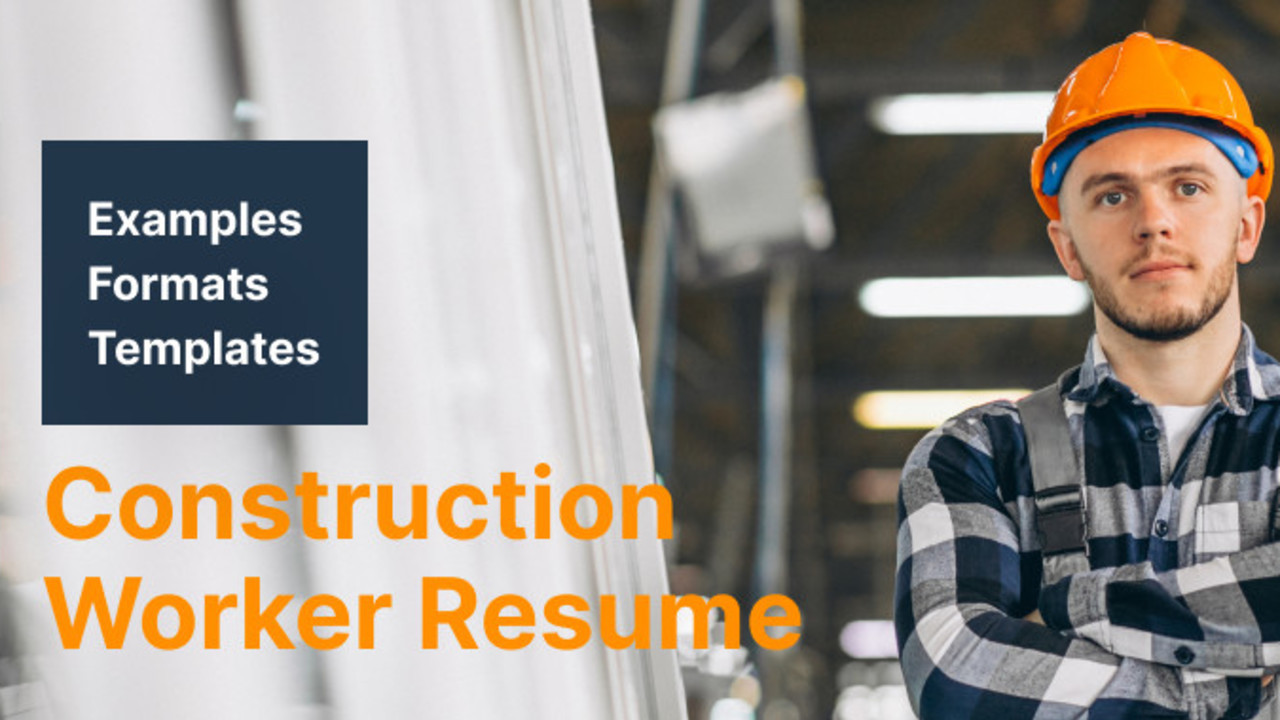 Sample Resume for Construction Insulation Worker Construction Worker Resume Examples & Writing Guide Cakeresume