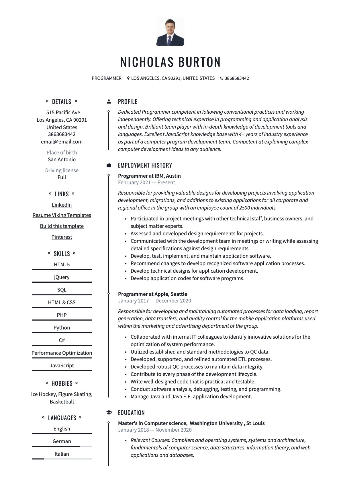 Sample Resume for Entry Level Sas Programmer Programmer Resume & Writing Guide  20 Templates Pdf