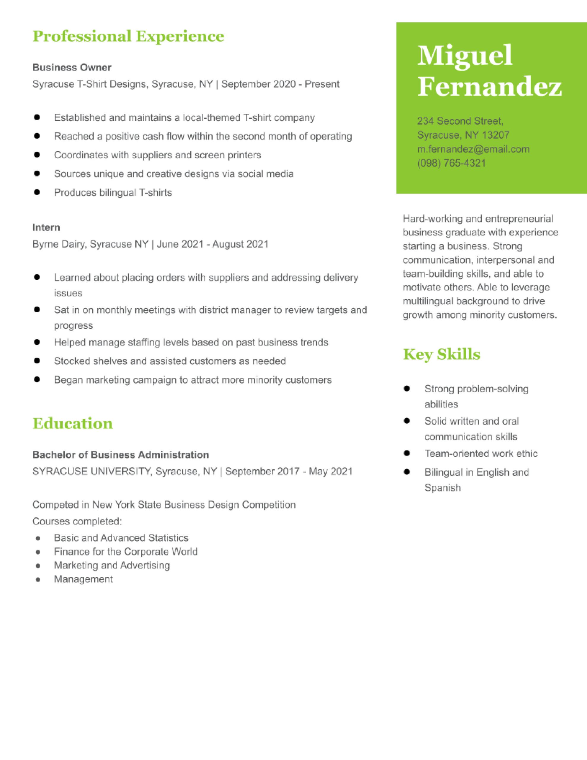 Sample Resume for Gardening Satisfacsatisfactions Jobs Business Resume Examples In 2022 – Resumebuilder.com