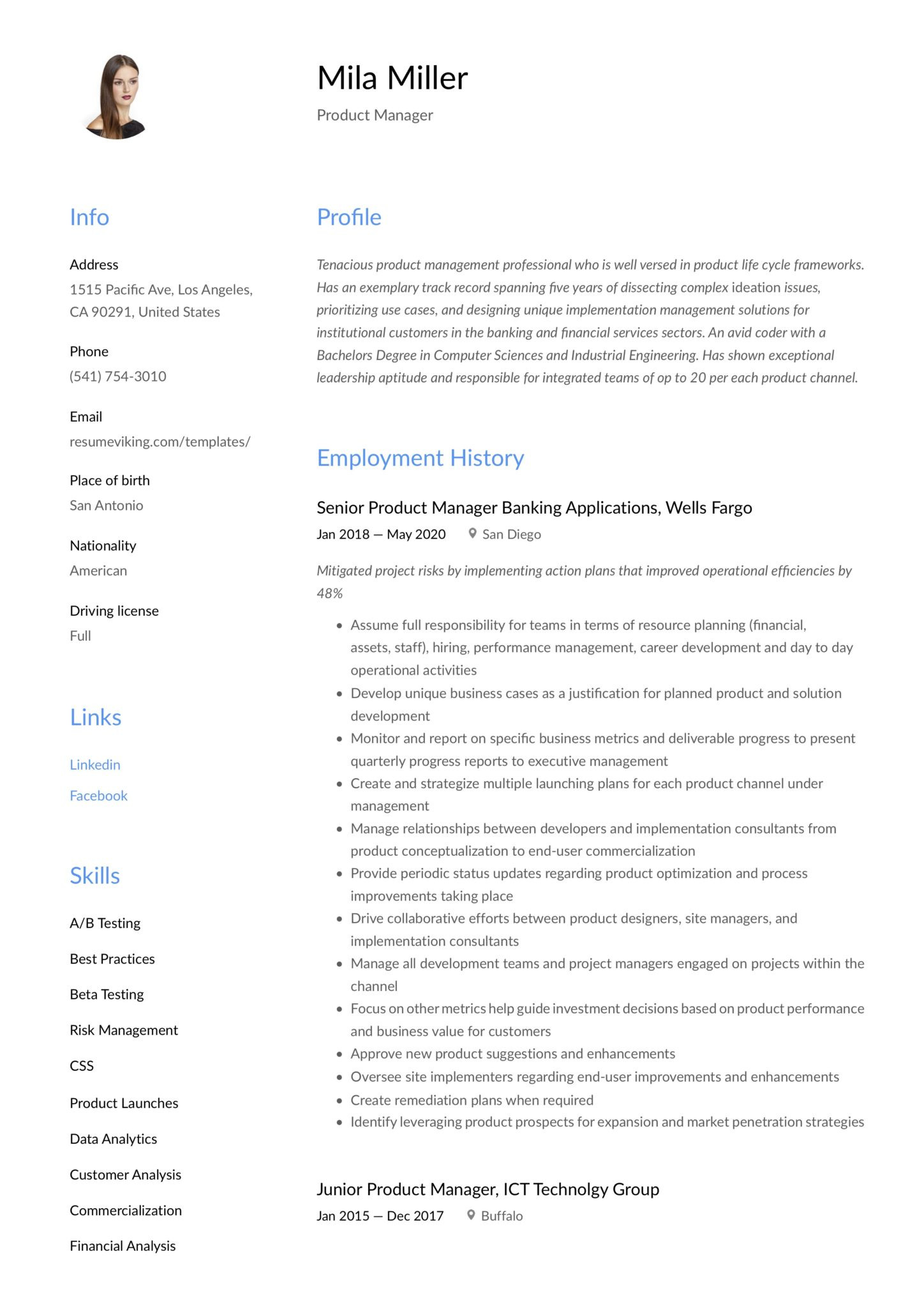 Sample Resume for Product Manager Analytics Product Manager Resume & Guide 12 Samples Pdf 2020 Sample Resume for Product Manager Analytics Product Manager Resume & Guide 12 Samples Pdf 2020