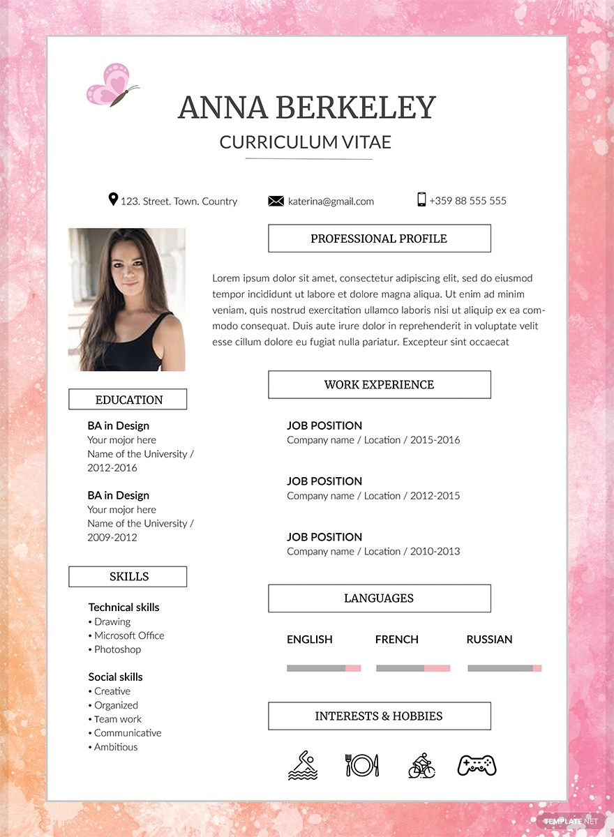 Sample Resume for Uc Berkeley Students Diploma Resume Template – Word, Apple Pages, Psd, Publisher …