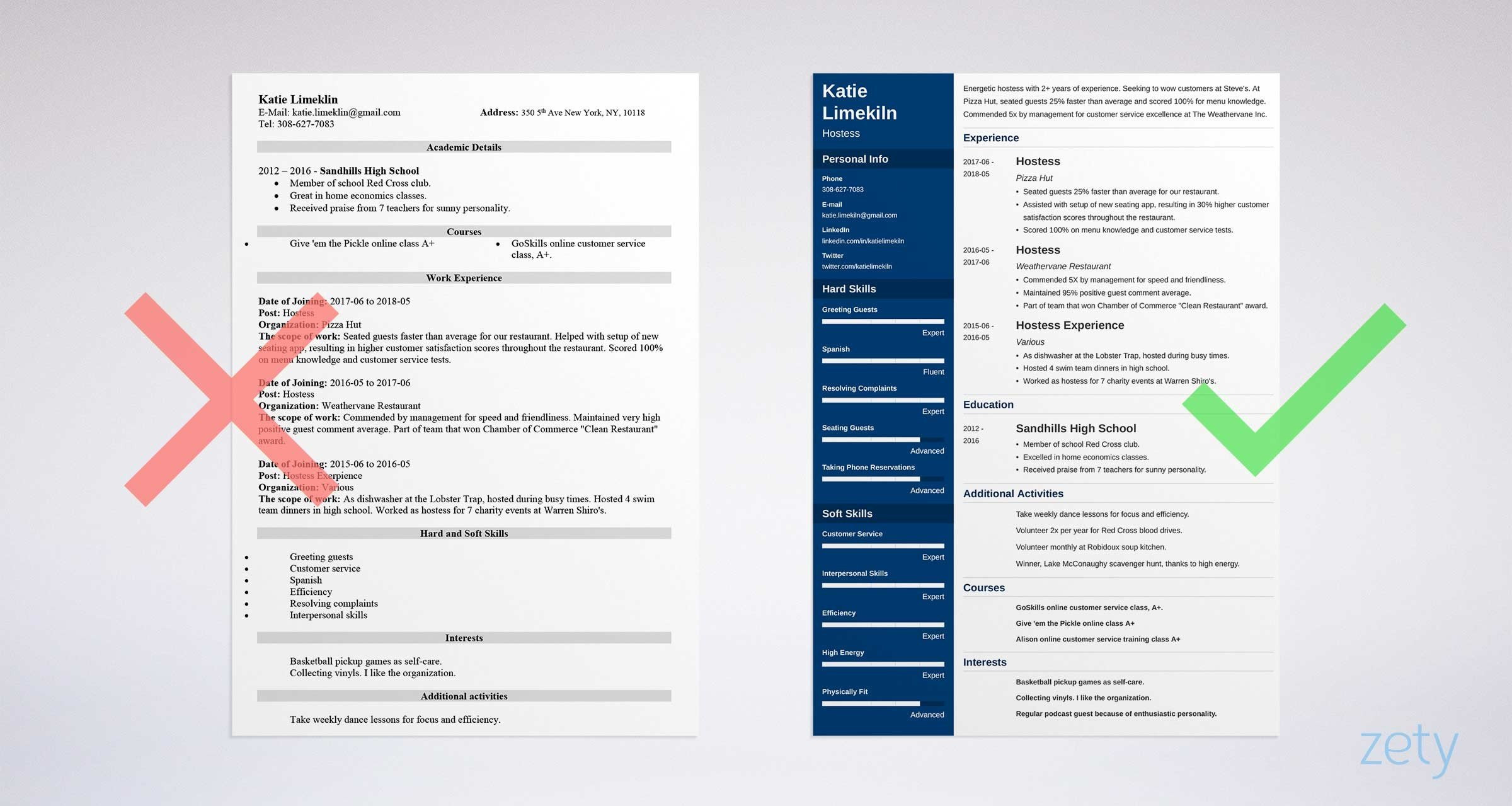 Sample Resume Restaurant Hostess No Experience Hostess Resume Examples & Job Description [lancarrezekiqhost Skills]