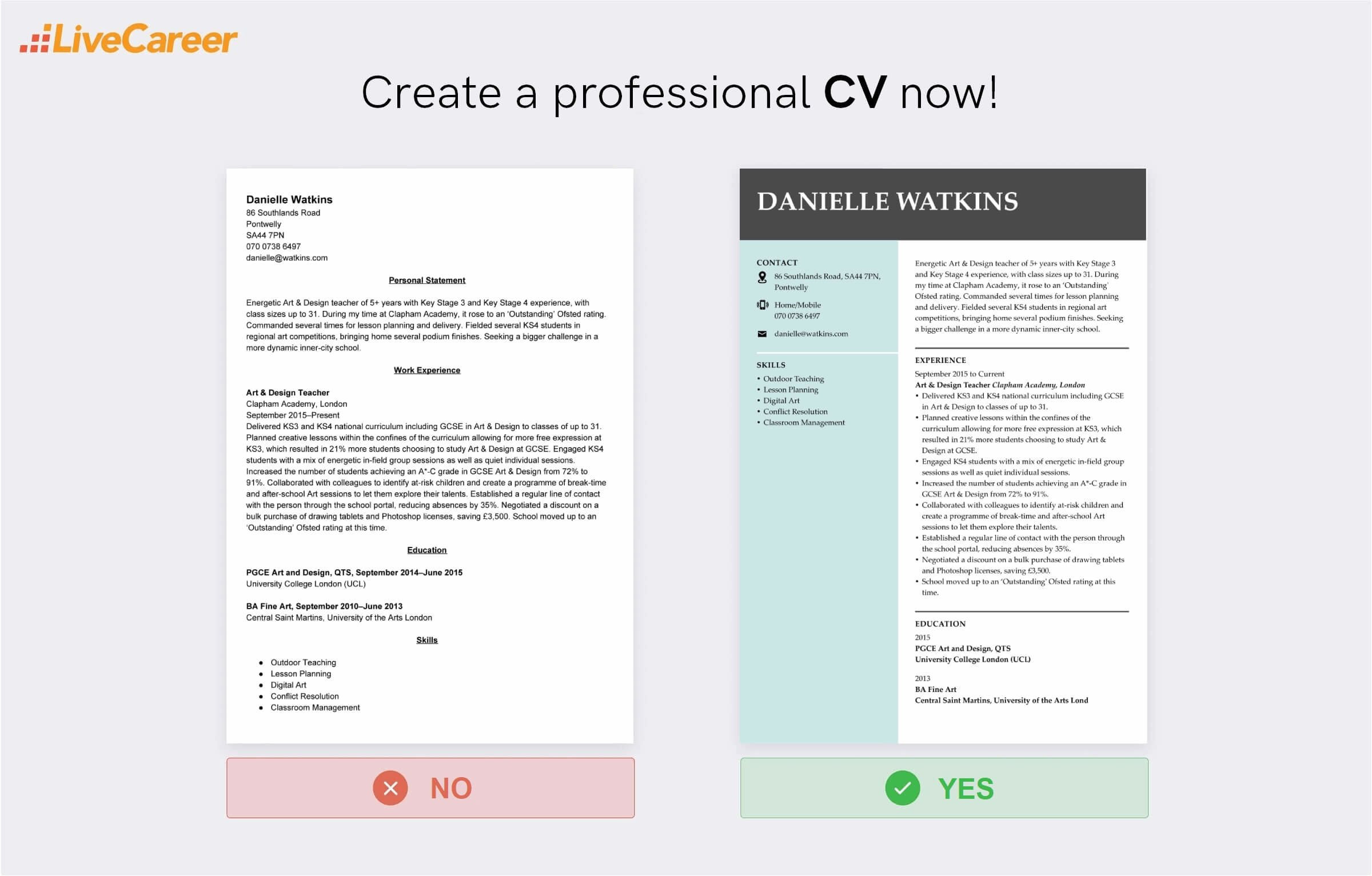 Sample Resume with Branding Statement Teacher Teacher Cv Example and Templates for the Uk (lancarrezekiq Writing Tips)
