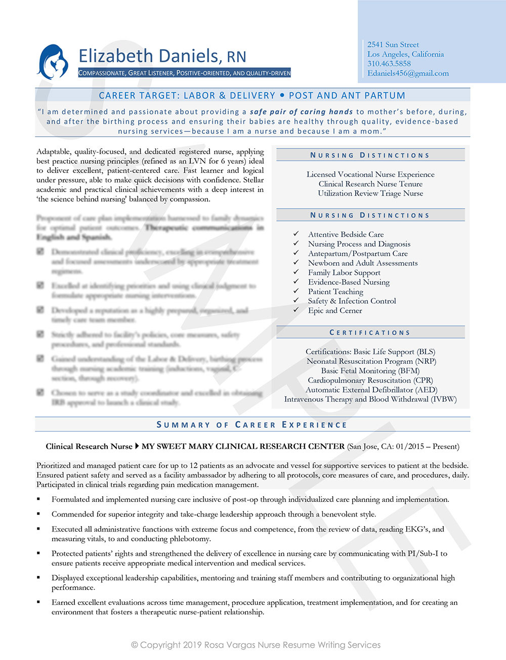 Sample Resume with Com Tia Credentials Nursing Resume Template