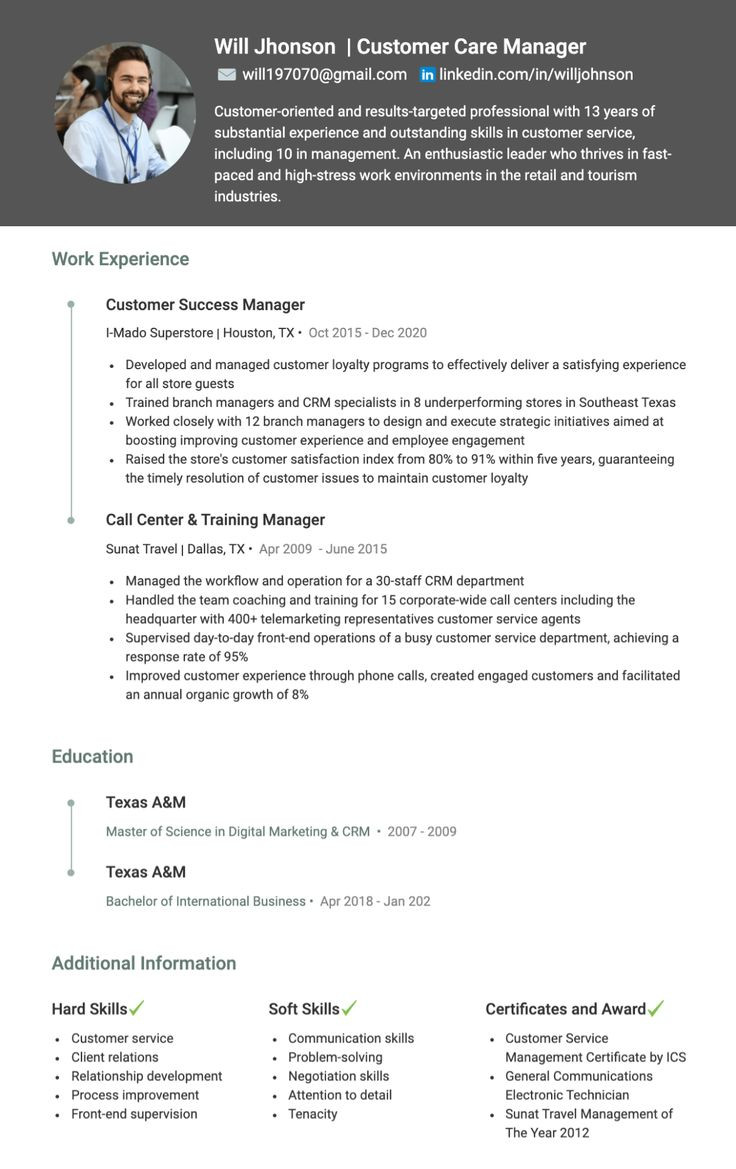 Sample Resumes for Management and Customer Service Customer Service Manager Resume Examples (lancarrezekiq top Tips …