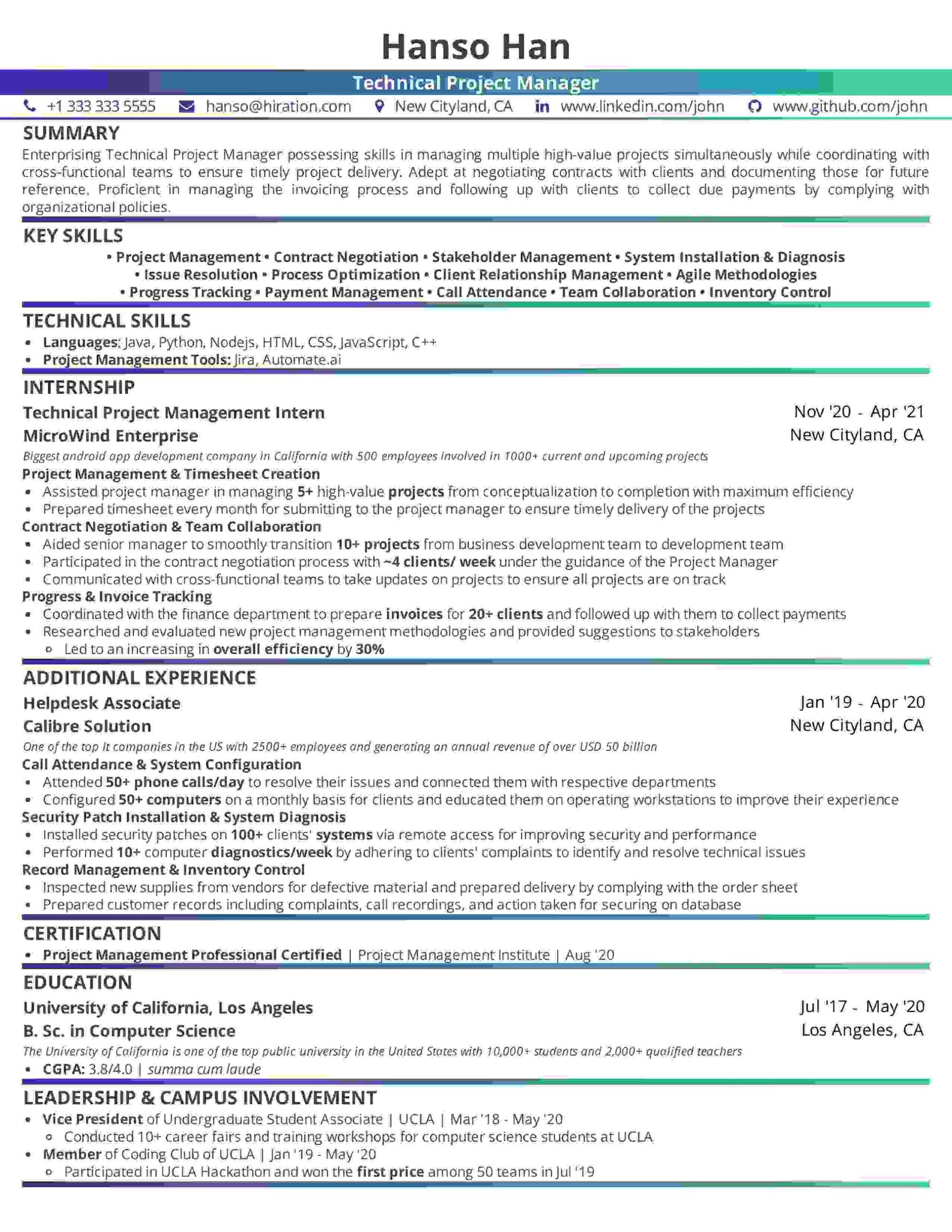 Software Project Manager Resume Sample India Technical Project Manager Resume: 2022 Guide with 10lancarrezekiq Resume Examples