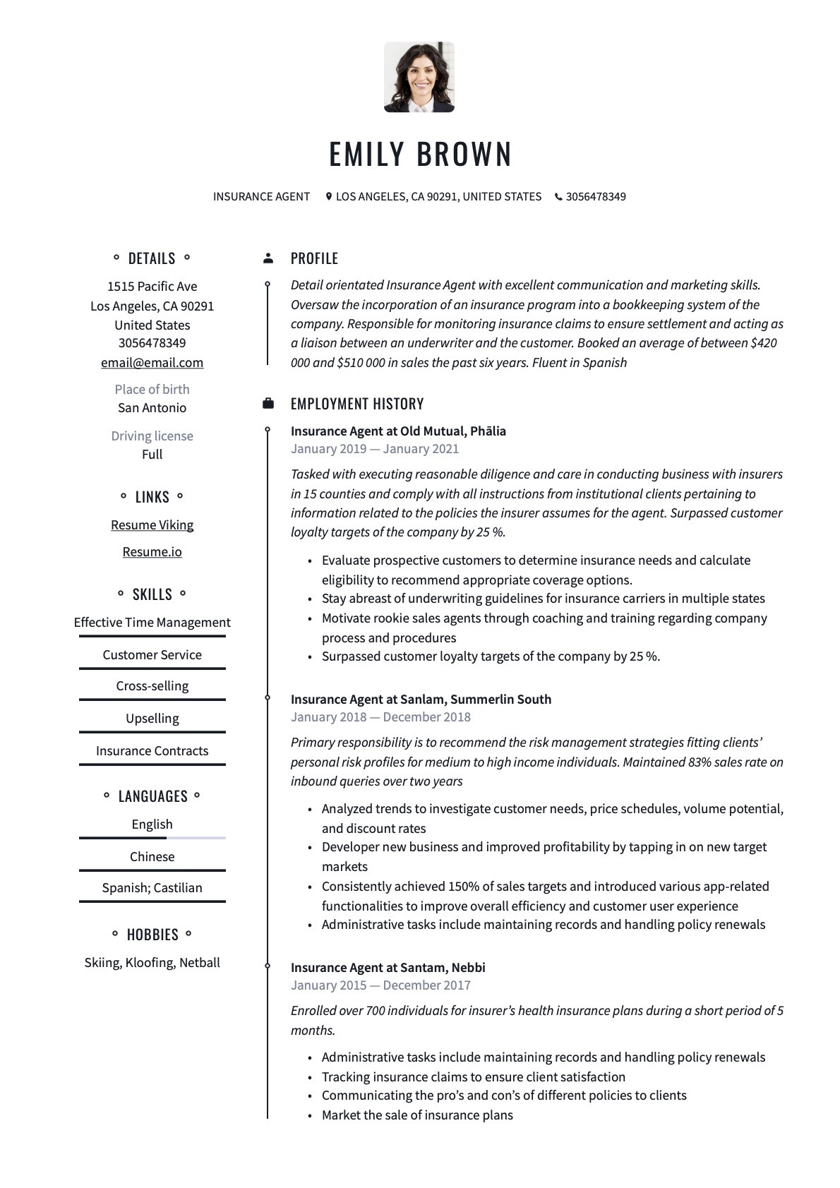 Templates for Health Insurance Sales Resume Sample Insurance Agent Resume & Writing Guide 20 Templates Templates for Health Insurance Sales Resume Sample Insurance Agent Resume & Writing Guide 20 Templates