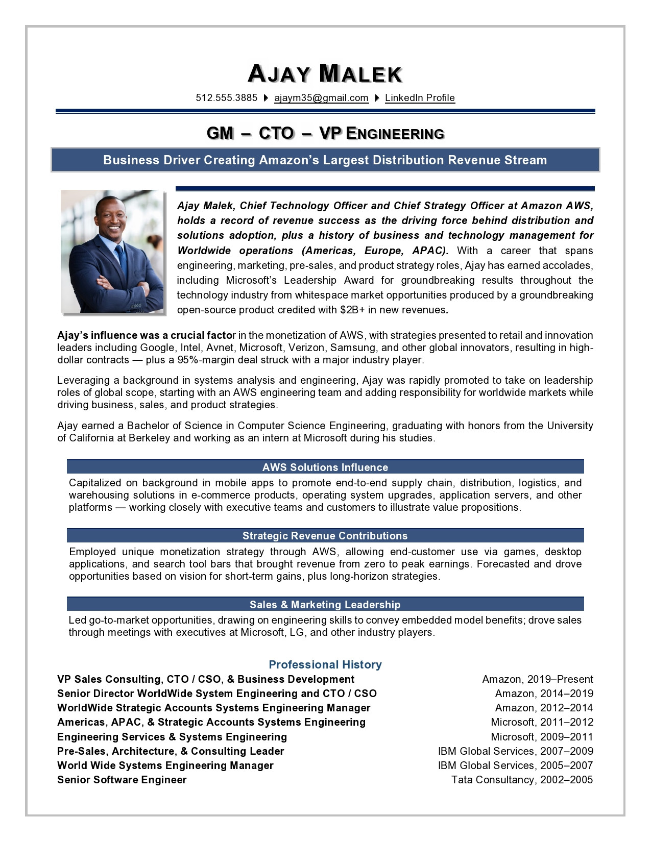 Vp Of Healthcare Supply Chain Resume Sample Executive Resume Samples Award-winning Executive Resume Samples