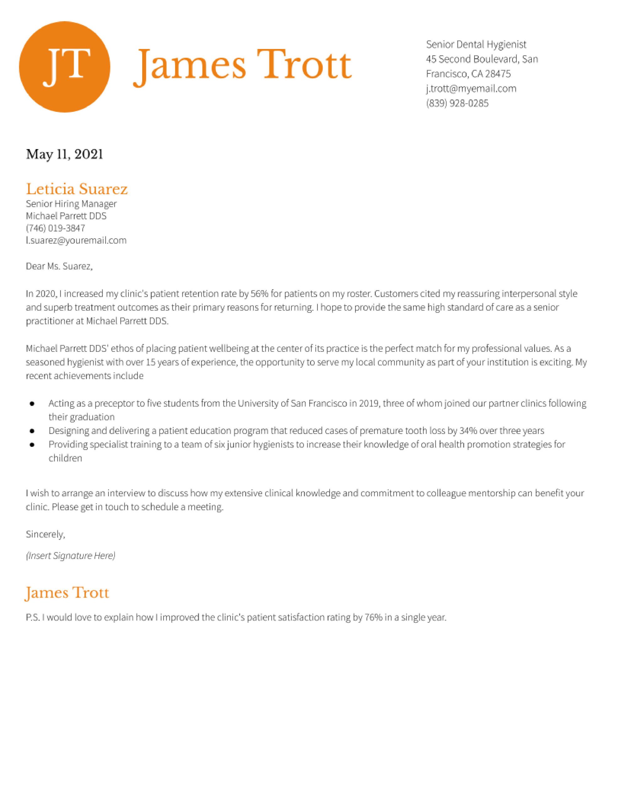 Dental Hygiene Resume Cover Letter Sample Dental Hygienist Cover Letter Examples In 2022 – Resumebuilder.com Dental Hygiene Resume Cover Letter Sample Dental Hygienist Cover Letter Examples In 2022 – Resumebuilder.com