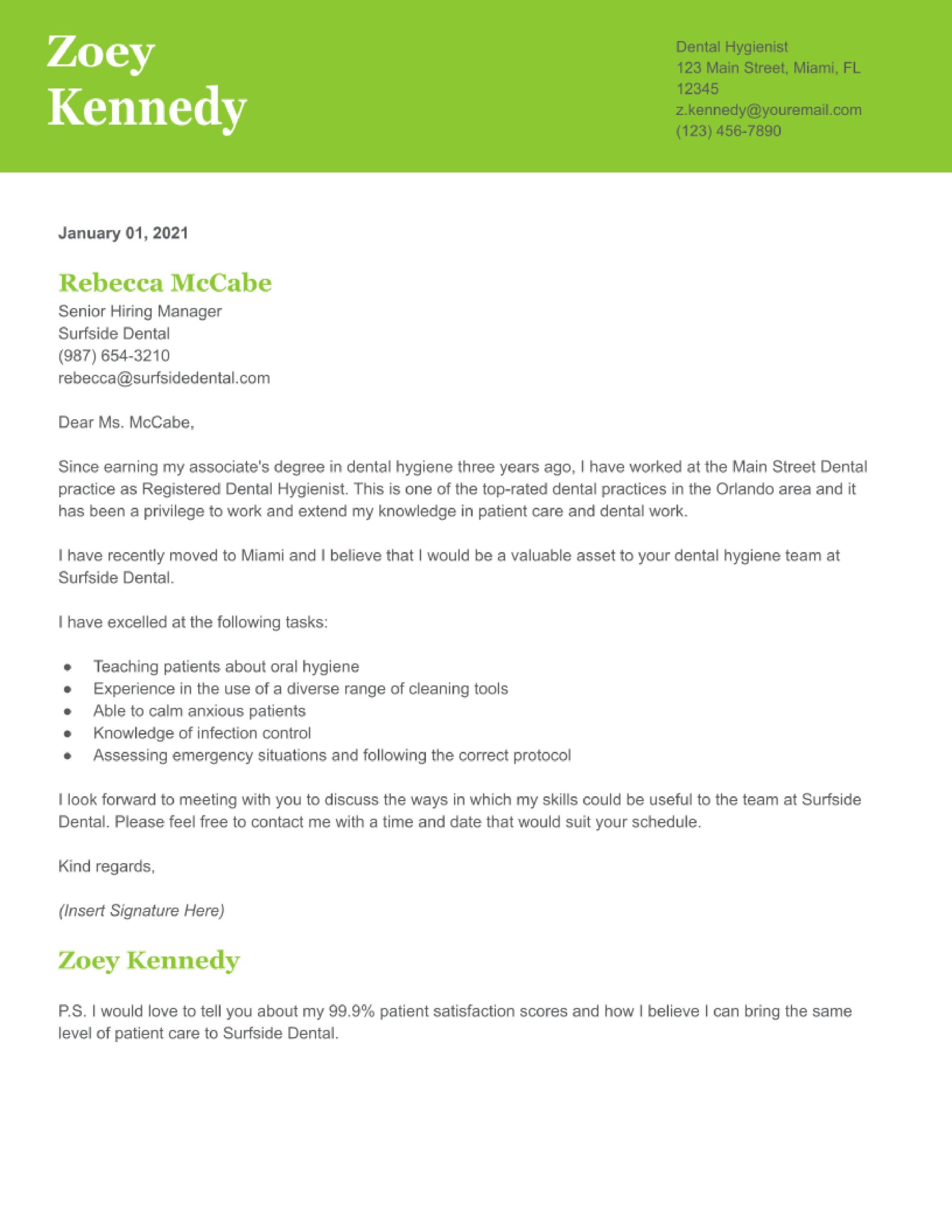 Dental Hygiene Resume Cover Letter Sample Dental Hygienist Cover Letter Examples In 2022 – Resumebuilder.com Dental Hygiene Resume Cover Letter Sample Dental Hygienist Cover Letter Examples In 2022 – Resumebuilder.com