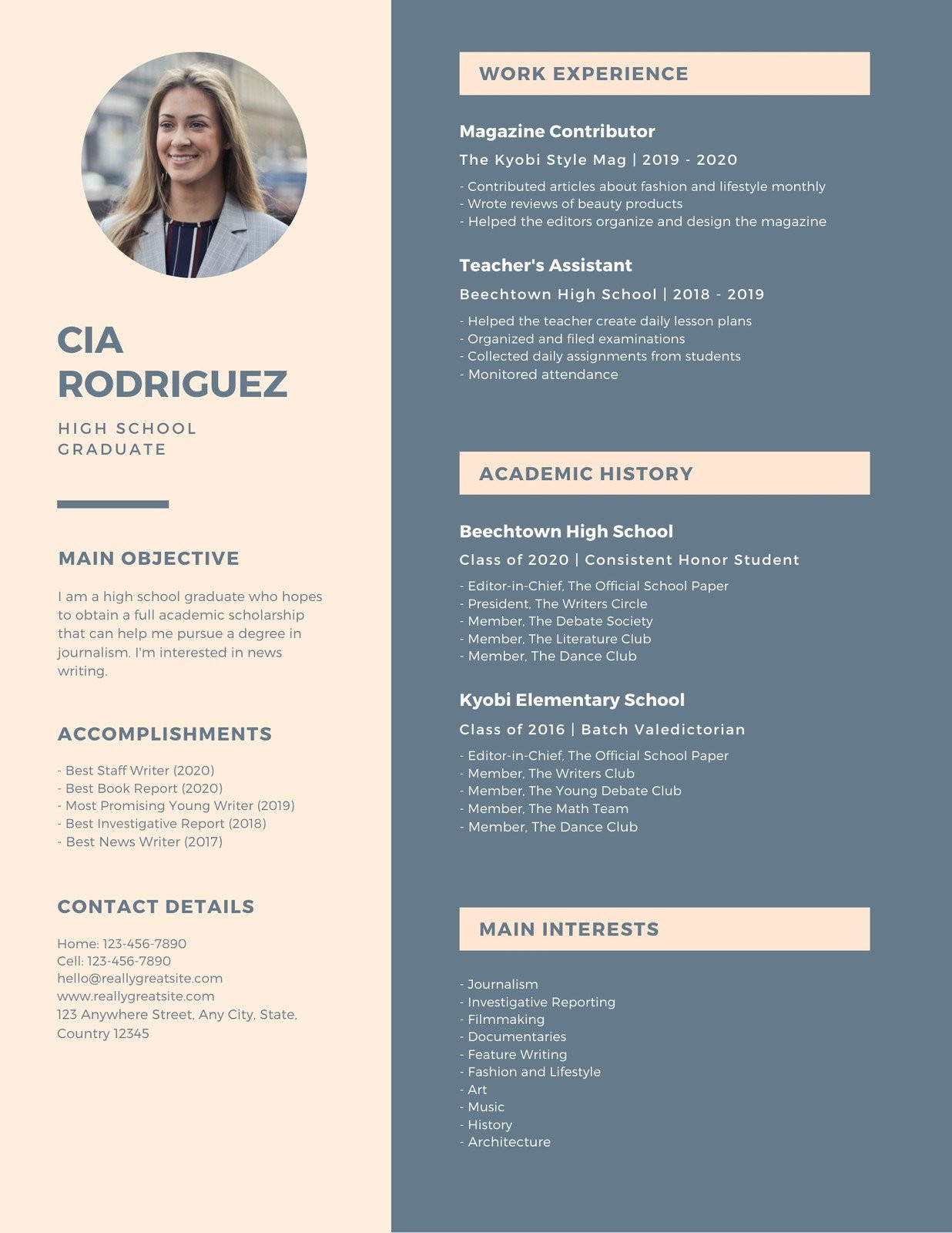 High School Resume Samples for Scholarship Free Custom Printable Scholarship Resume Templates Canva