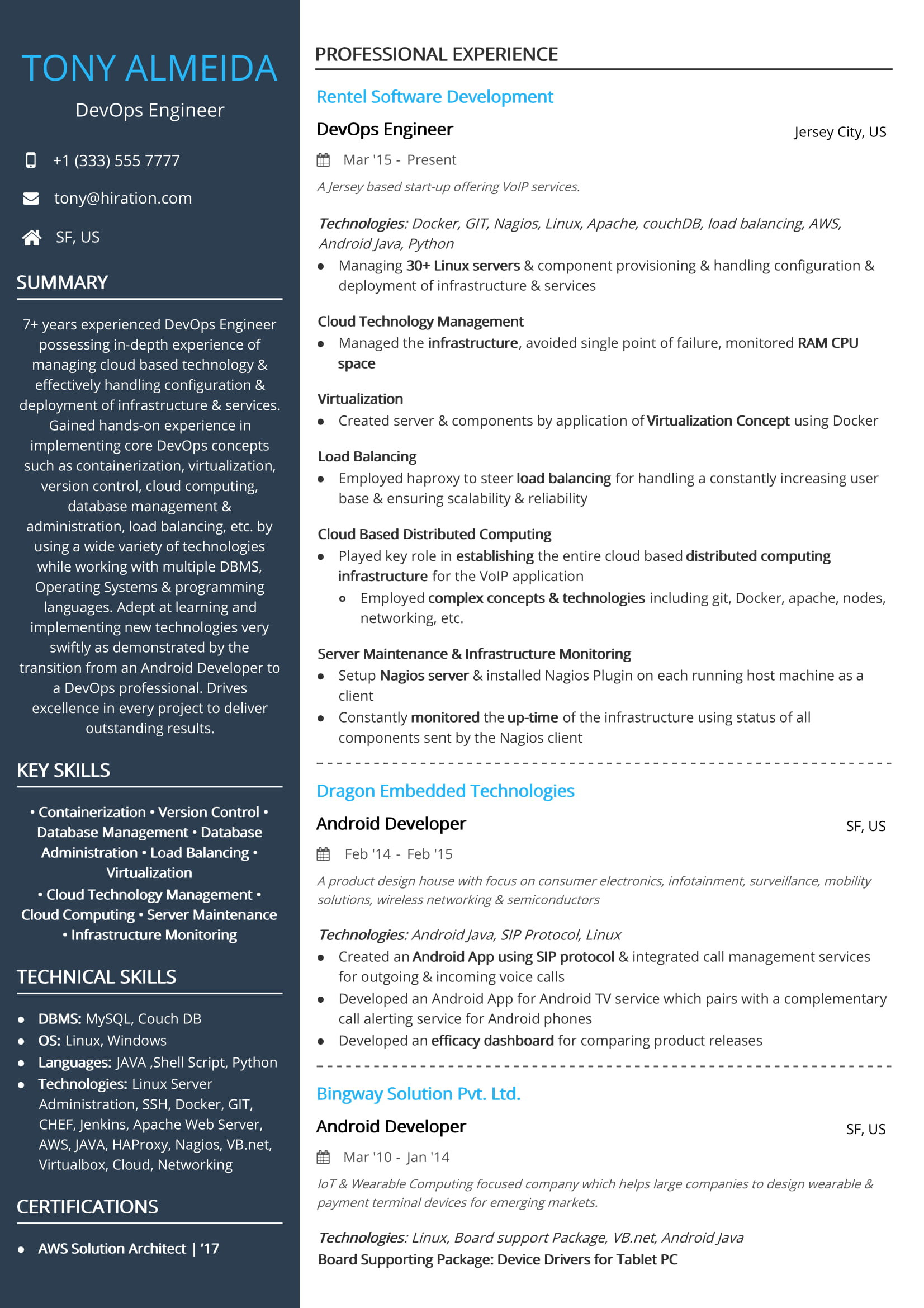 Net Resume Sample for 1 Year Experience Technology Resume Examples & Resume Samples [2020]