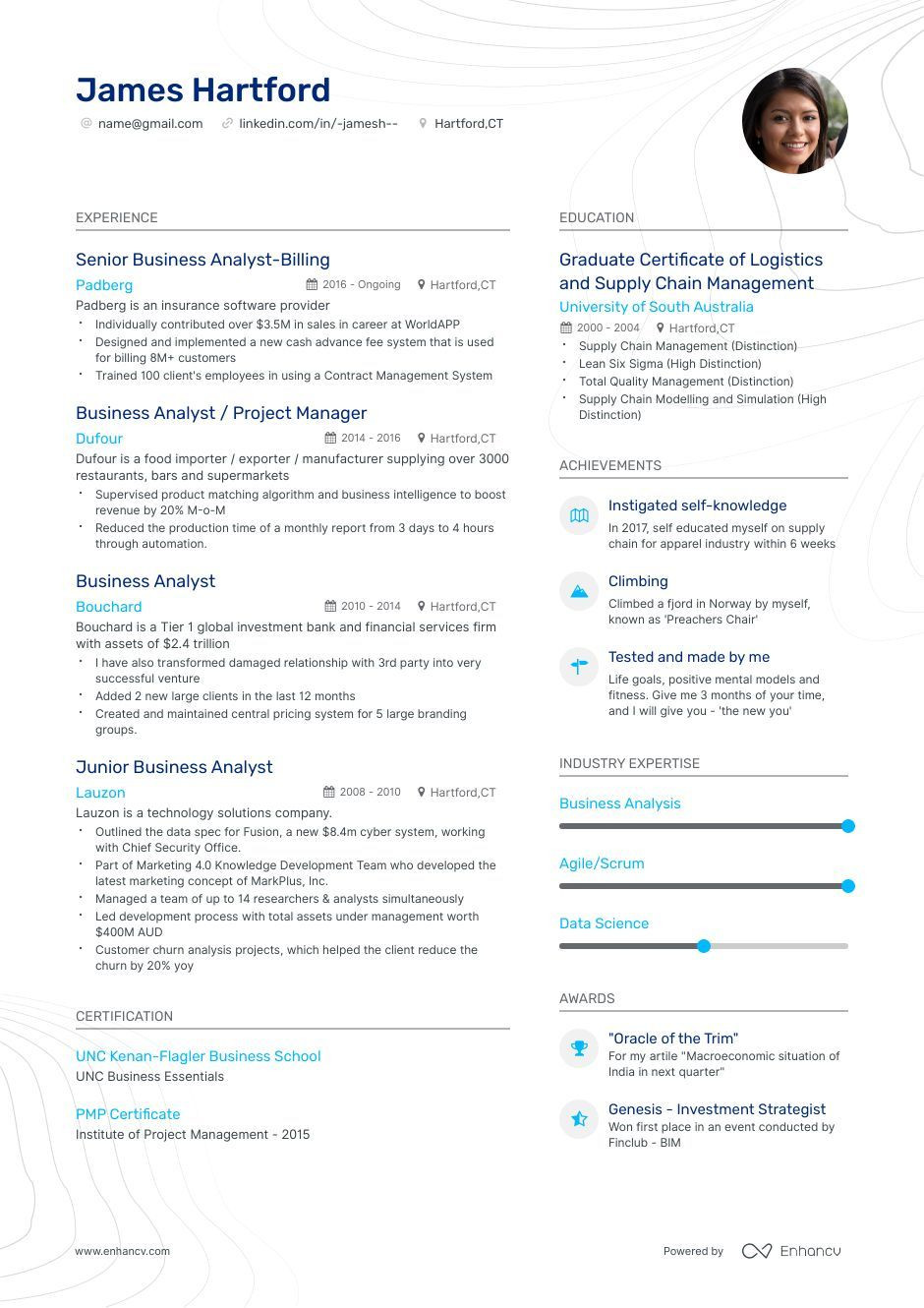 Product Reporting Specialist Sample Resume In Device Company the Best Business Analyst Resume Examples & Guide for 2022 (layout …