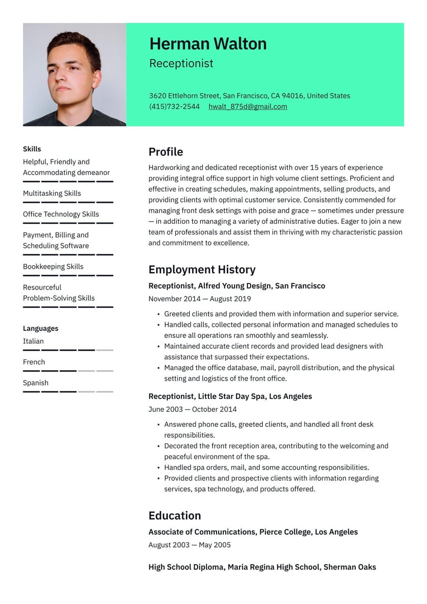 Receptionist Job Description Sample On Resume Receptionist Resume Examples & Writing Tips 2022 (free Guide) Receptionist Job Description Sample On Resume Receptionist Resume Examples & Writing Tips 2022 (free Guide)