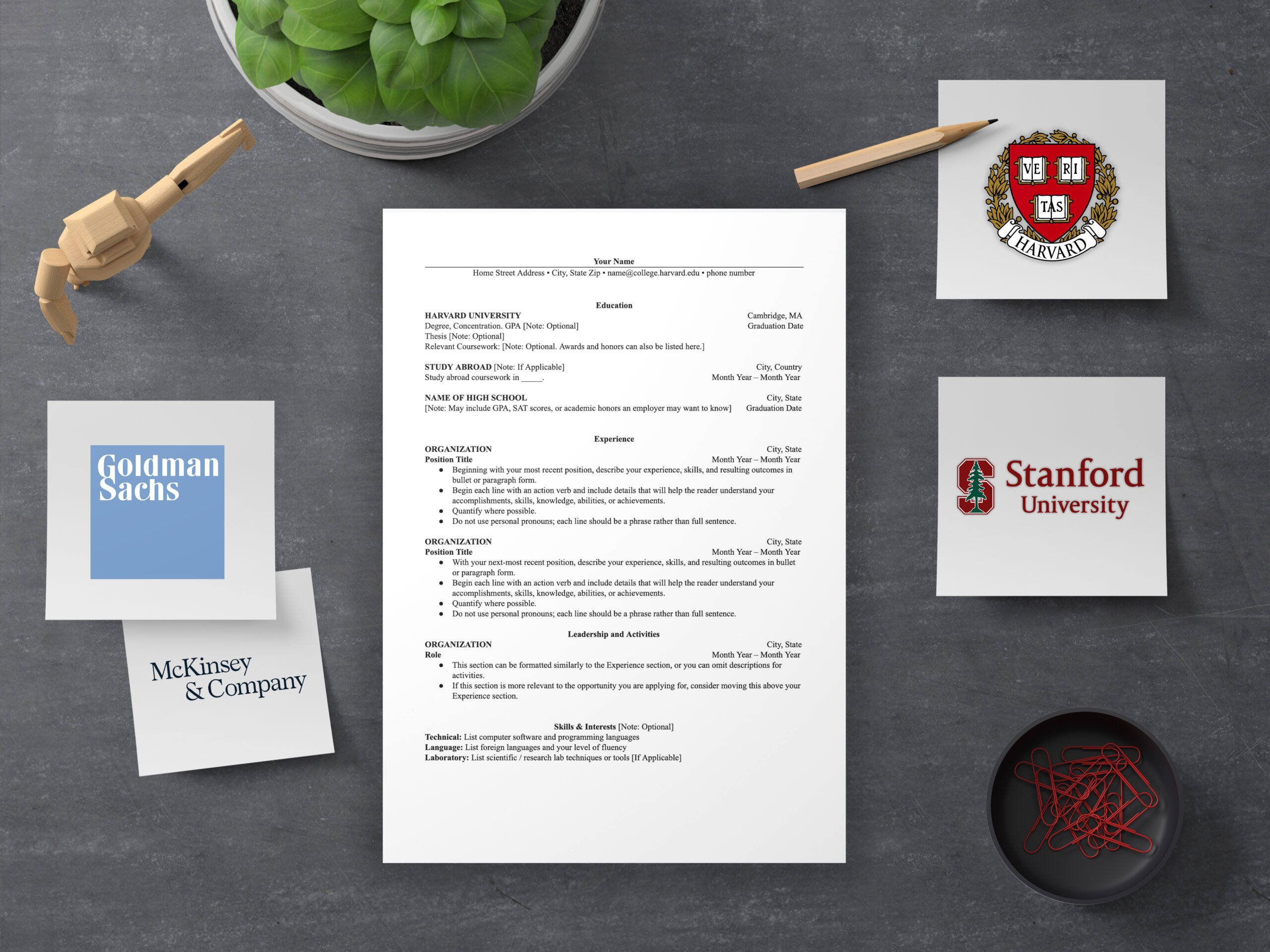 Resume for Masters Application Sample Harvard 4 Cv Templates Used by Harvard and Mckinsey and the Danish Job Market