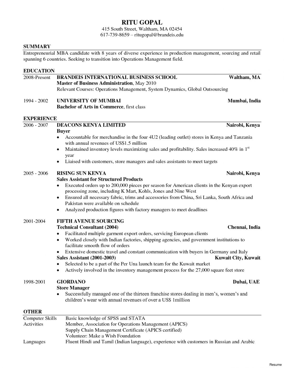 Resume for Masters Application Sample Harvard Resume format Harvard Business School – Resume format Law School …