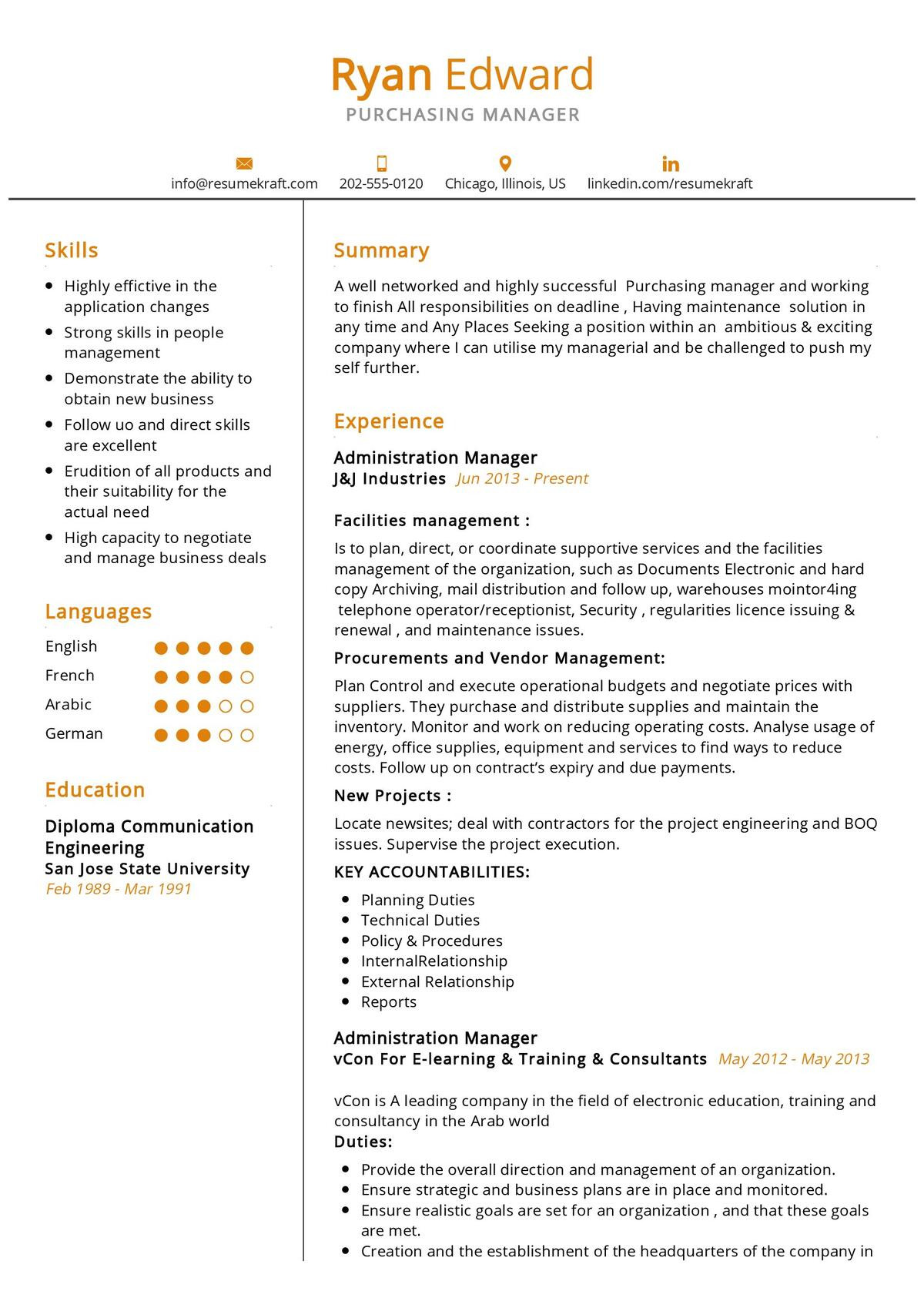 Resume Sample for assistant Manager Purchase Purchase Manager Cv Sample 2022 Writing Tips – Resumekraft