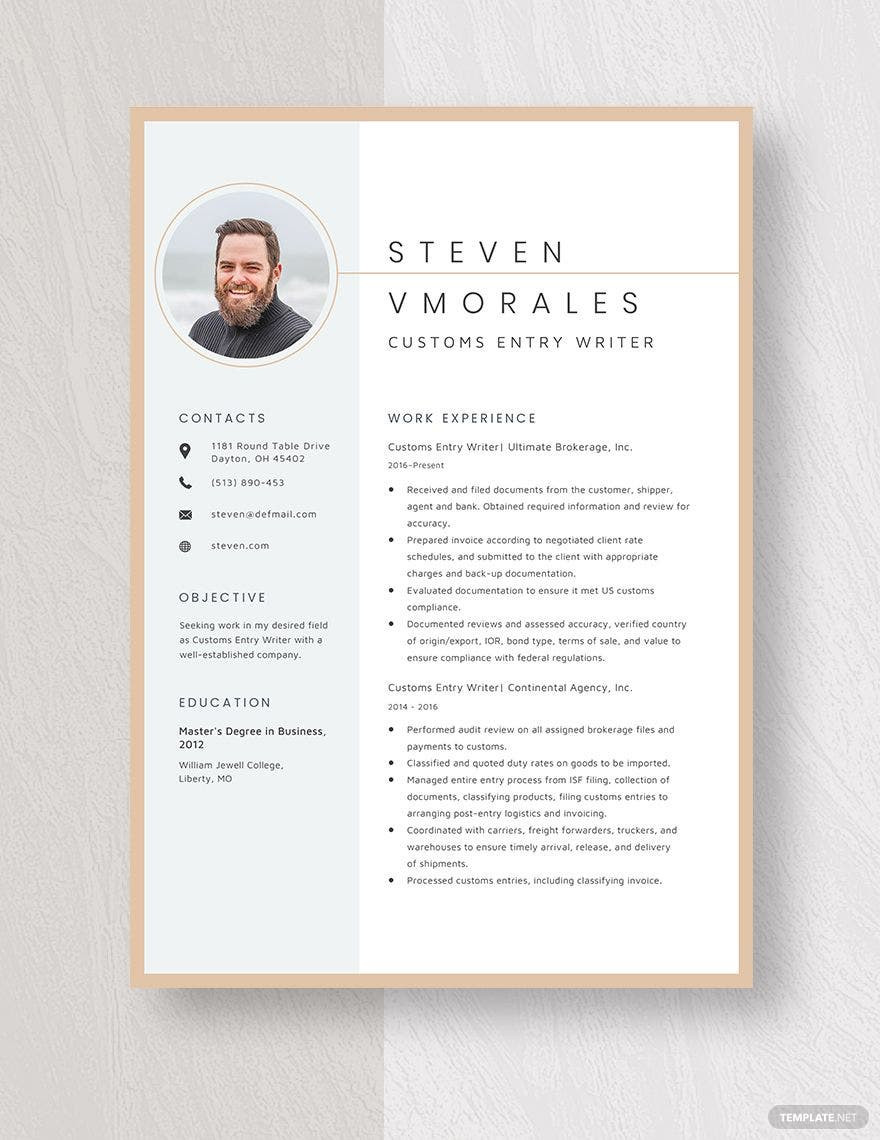 Sample Mft Resume County Job Clients Served Two Page Resume Templates – Design, Free, Download Template.net