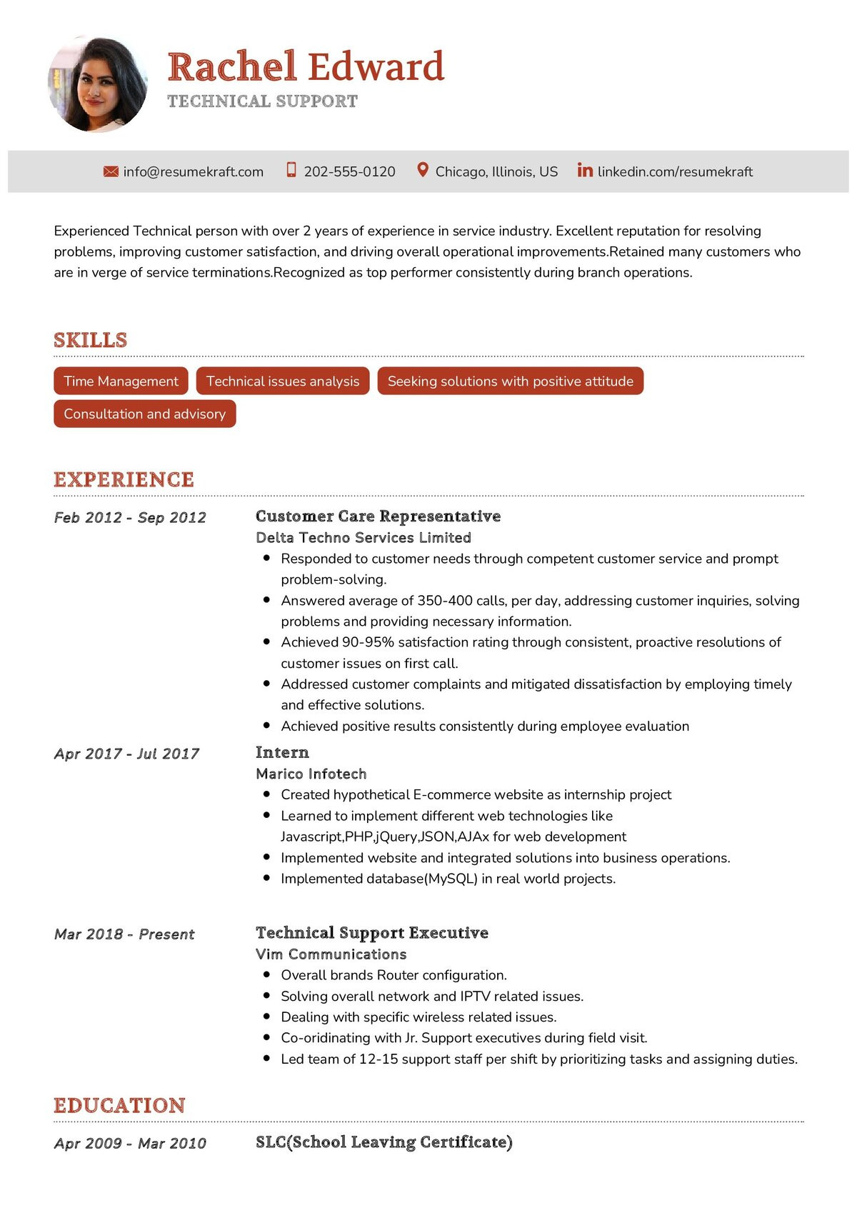 Sample Of Great Resume for Tech Industry Technical Support Resume Example 2022 Writing Tips – Resumekraft