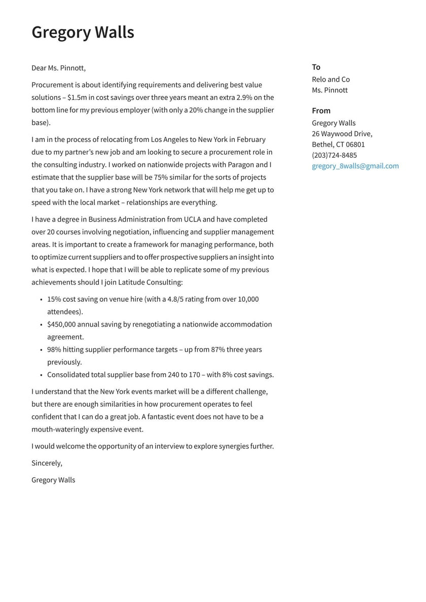 Sample Relocation Cover Letter for Resume Relocation Cover Letter Examples & Expert Tips [free] Â· Resume.io