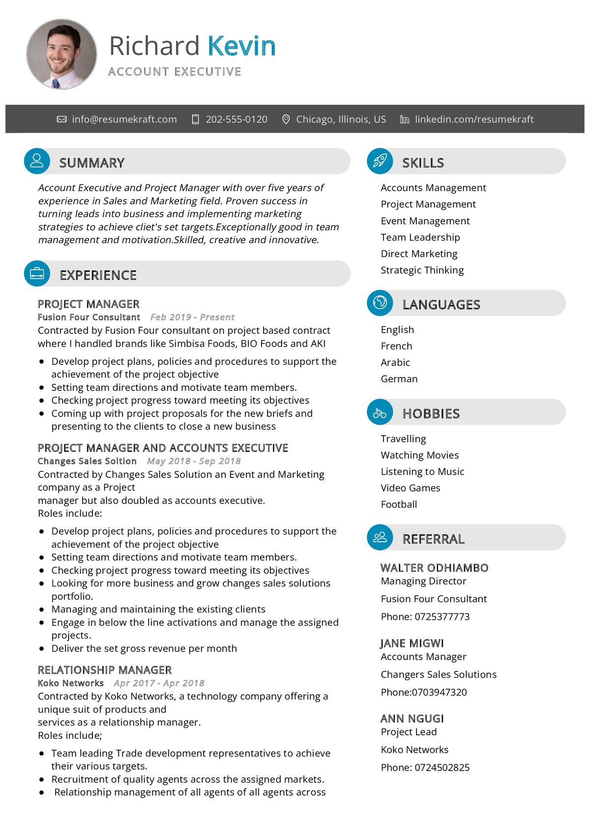 Sample Resume for A Sales Account Executive Account Executive Resume Template 2022 Writing Tips – Resumekraft