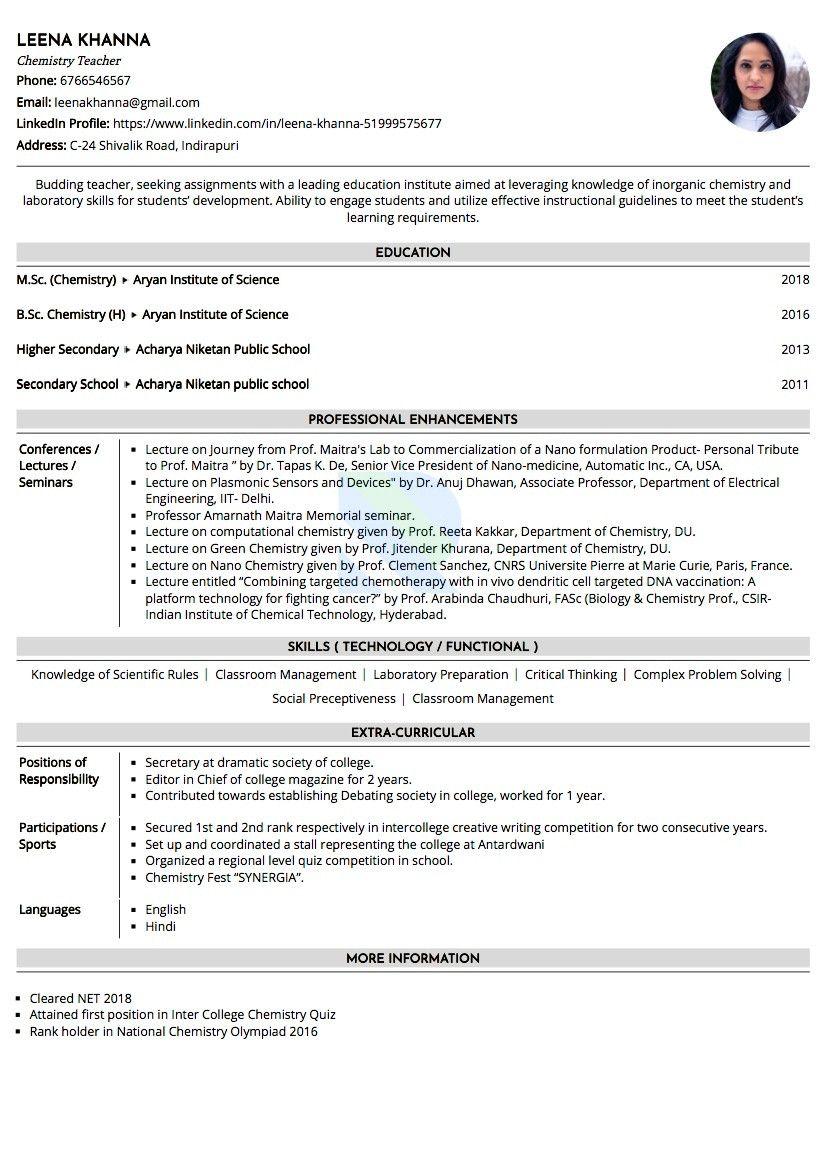 Sample Resume for B Ed Teachers Resume format for Bsc Bed Teacher – Simply Curriculum Vitae Sample Resume for B Ed Teachers Resume format for Bsc Bed Teacher – Simply Curriculum Vitae
