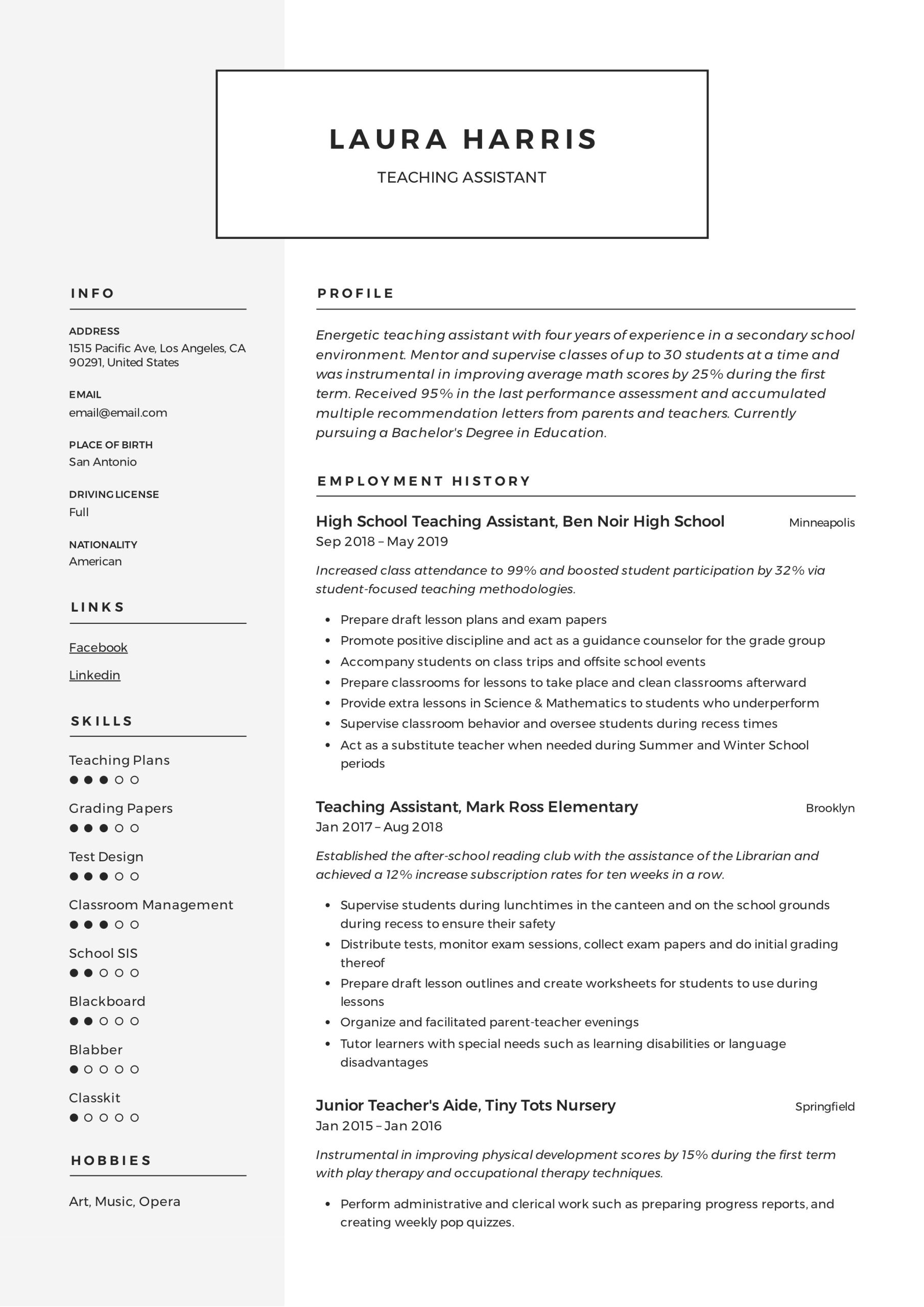 Sample Resume for Board Passer Teachers Education Resume Examples & Guides 2022 Pdf’s