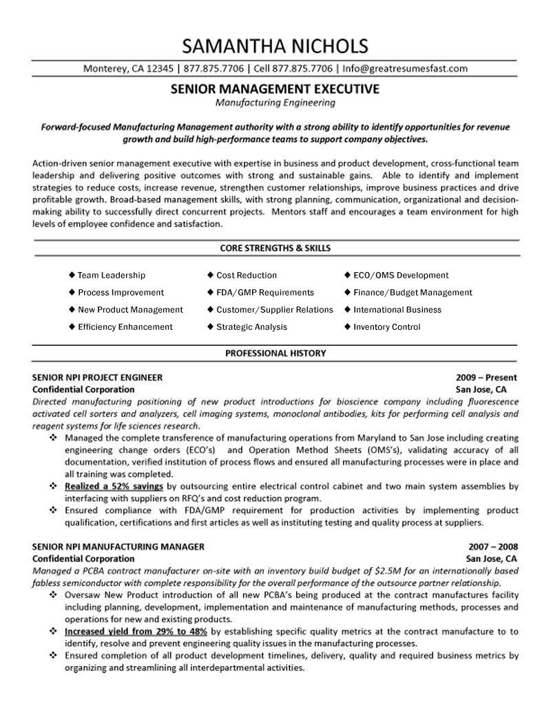 Sample Resume for Entry Manufacturing Engineer Manufacturing Engineering Resume