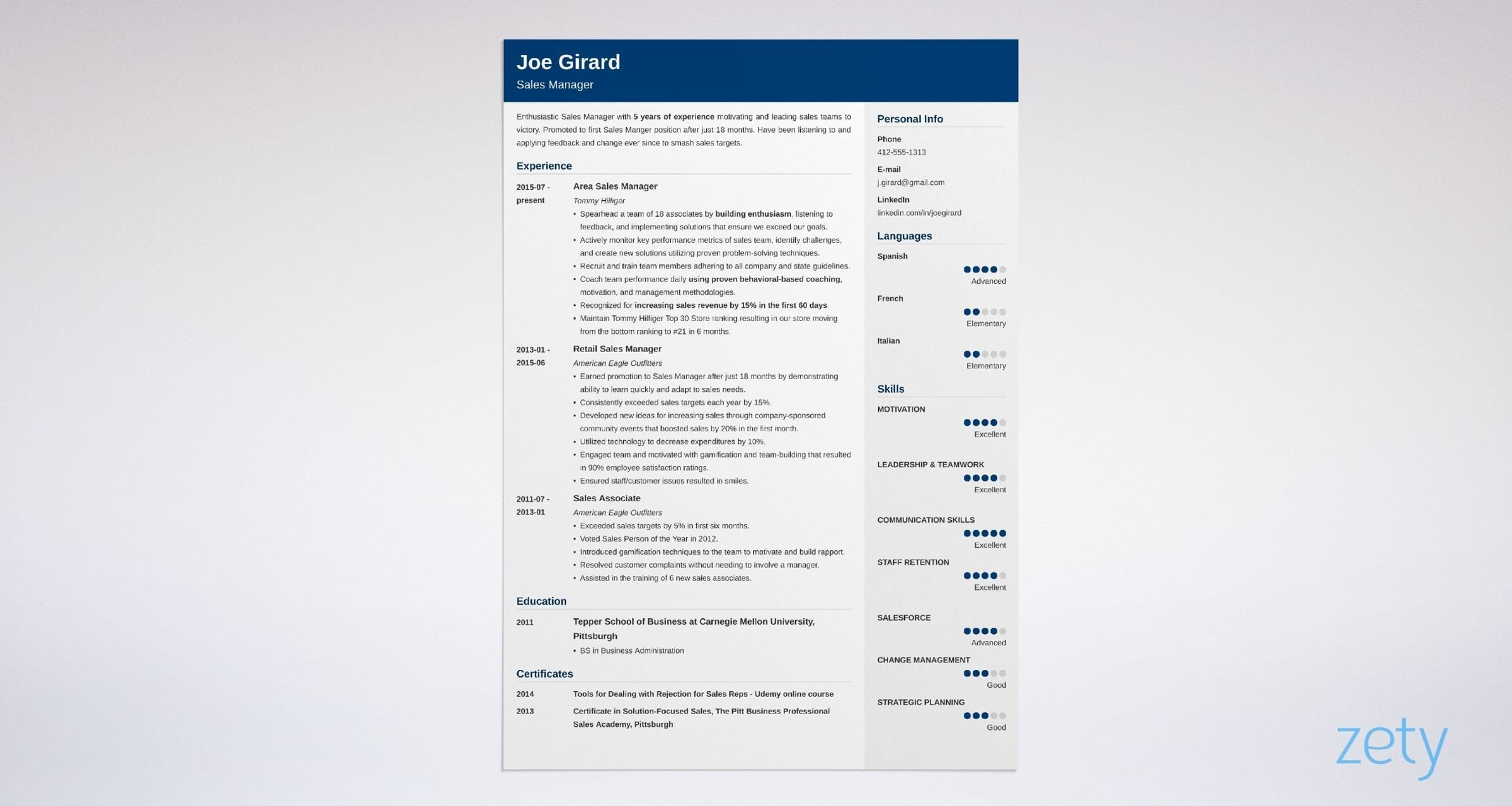 Sample Resume for General Sales Manager Sales Manager Resume Examples [templates & Key Skills]